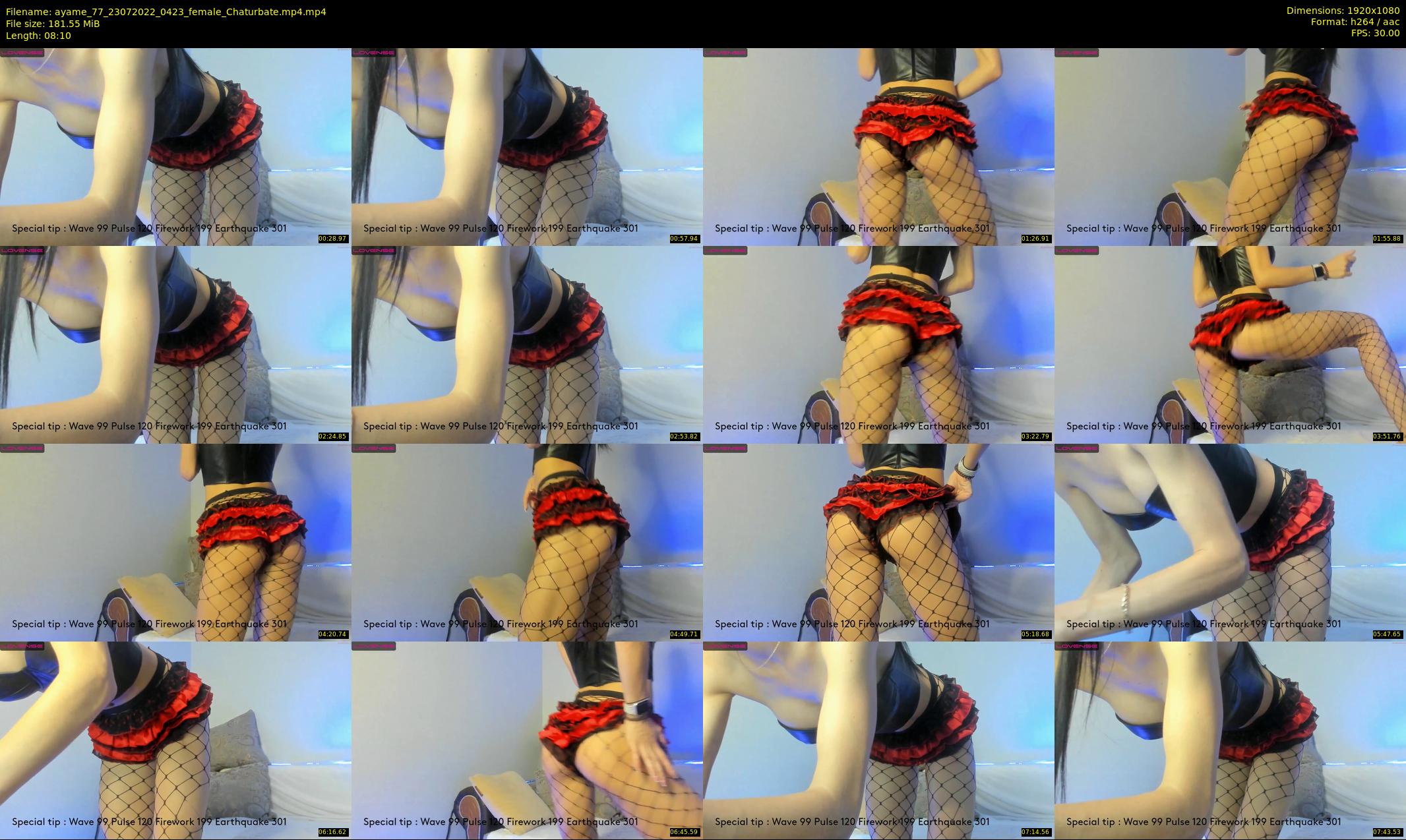 ayame_77 — 9 minute Chaturbate female cam show recording, 1080p, Jul 23, 2022