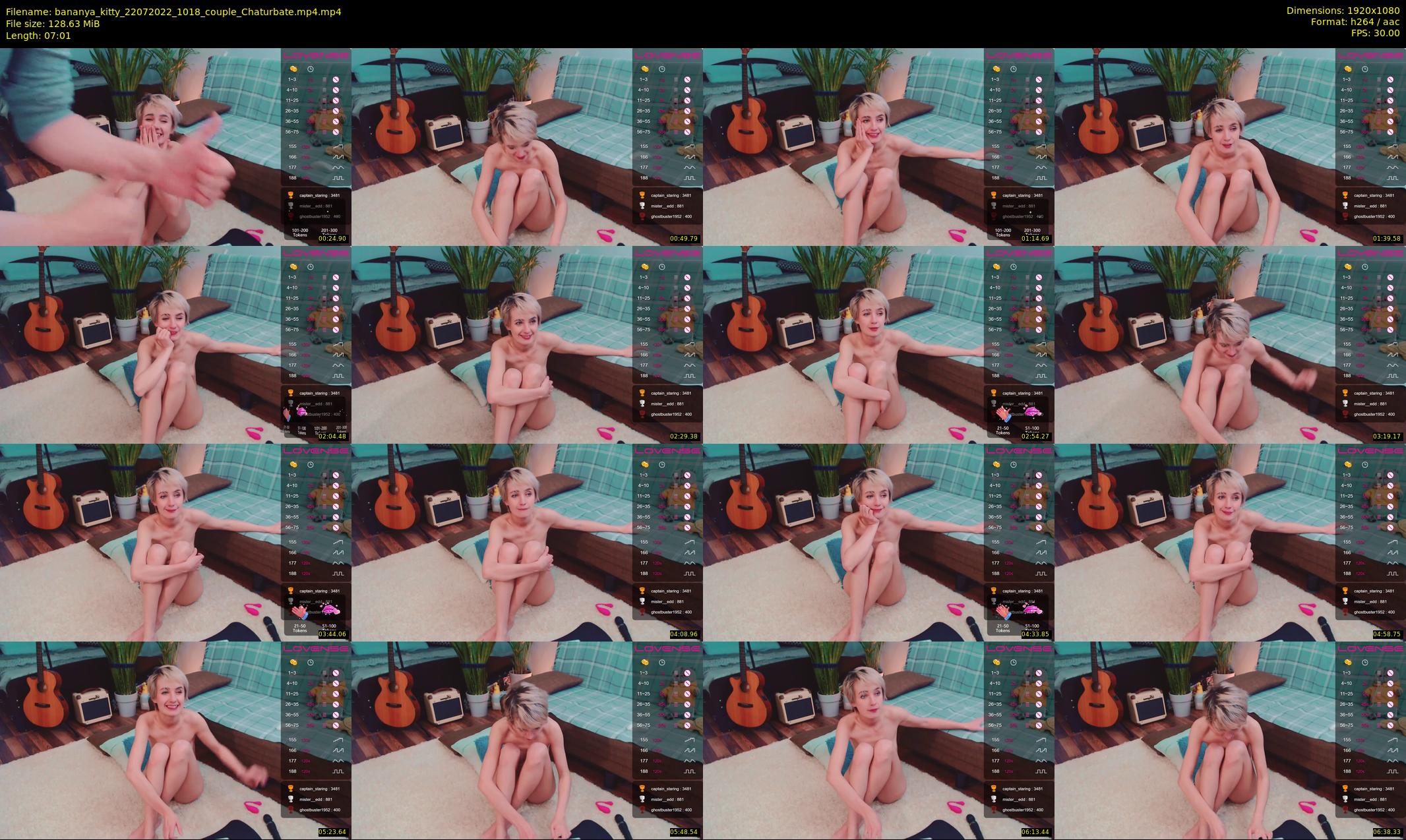 bananya_kitty — 8 minute Chaturbate couple cam show recording, 1080p, Jul 22, 2022