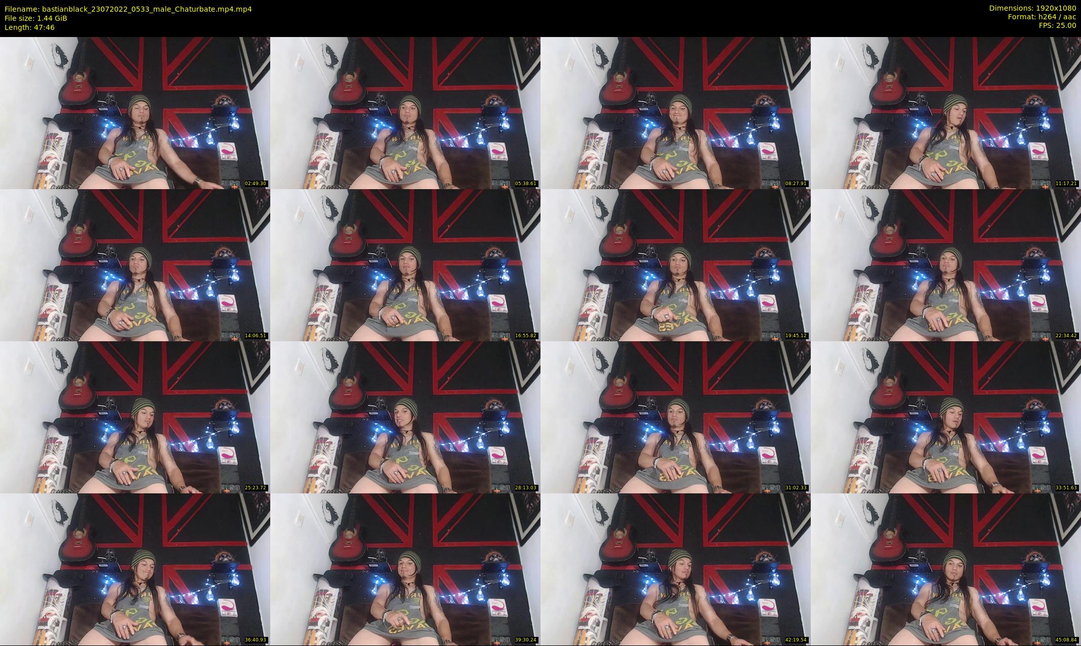 bastianblack — 48 minute Chaturbate male cam show recording, 1080p, Jul 23, 2022