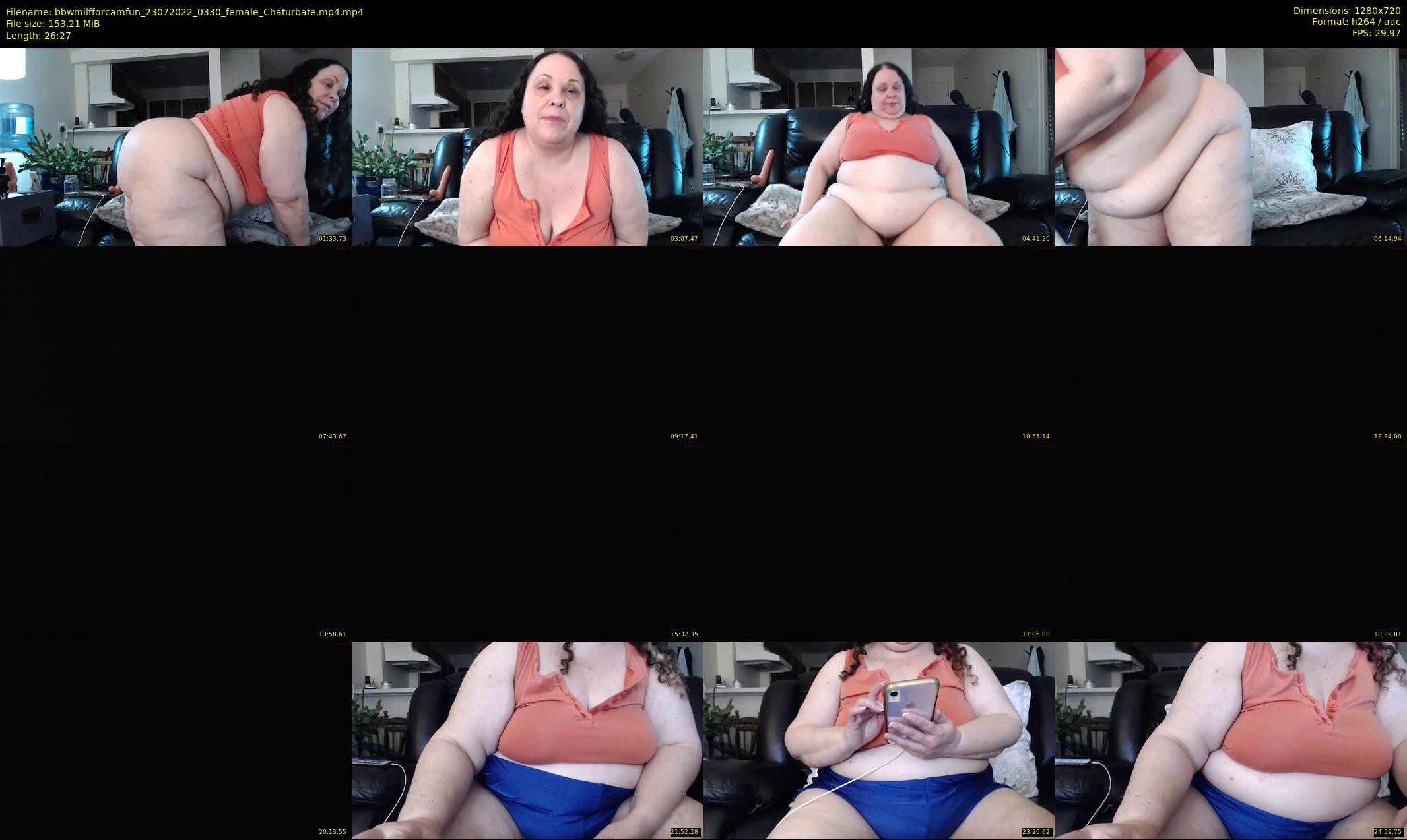 bbwmilfforcamfun — 27 minute Chaturbate female cam show recording, 720p, Jul 23, 2022