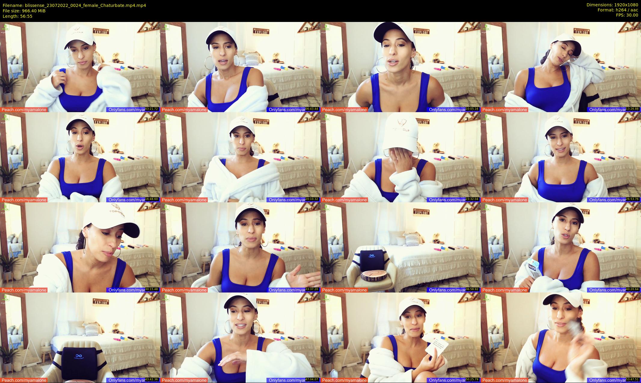 blissense — 57 minute Chaturbate female cam show recording, 1080p, Jul 23, 2022