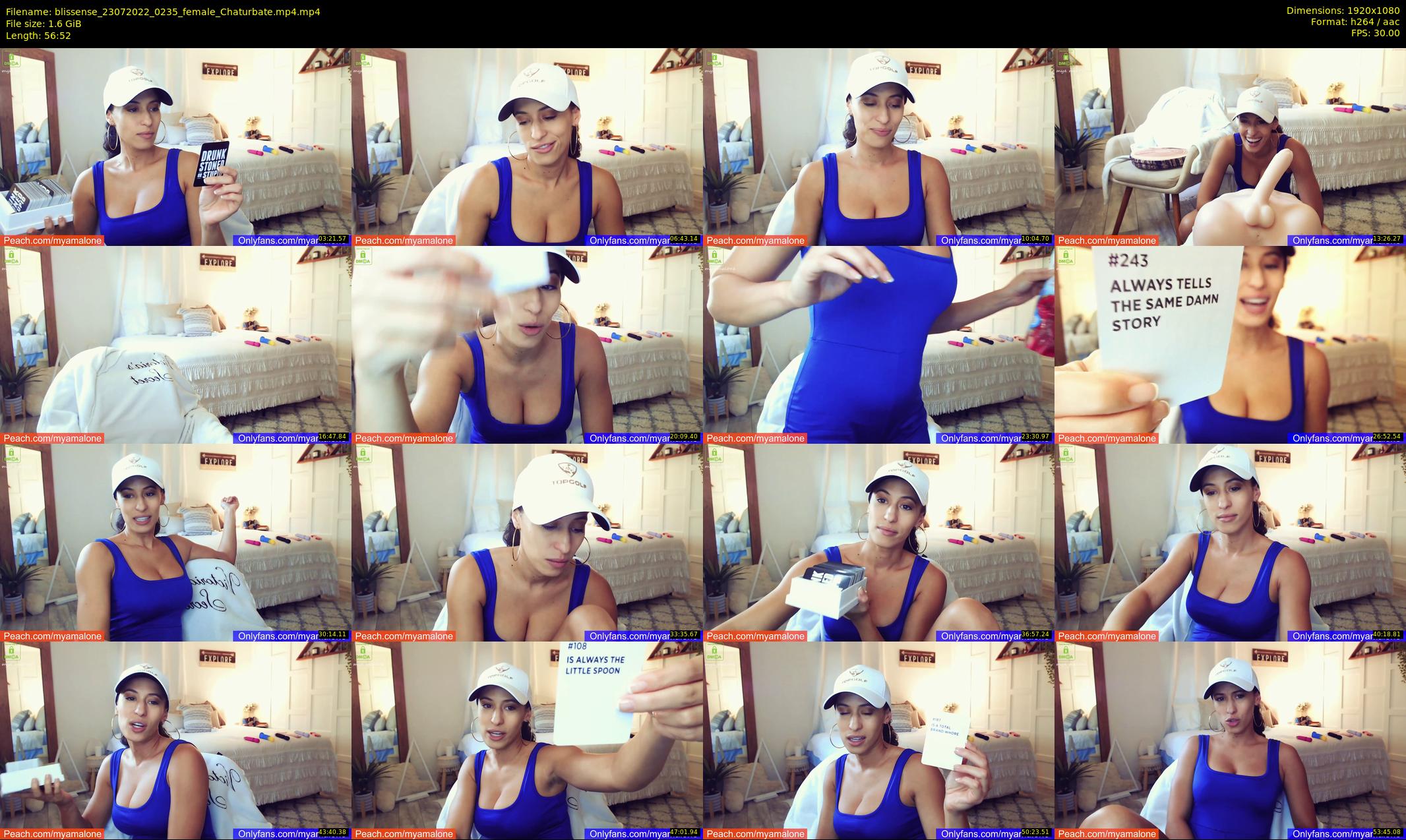 blissense — 57 minute Chaturbate female cam show recording, 1080p, Jul 23, 2022