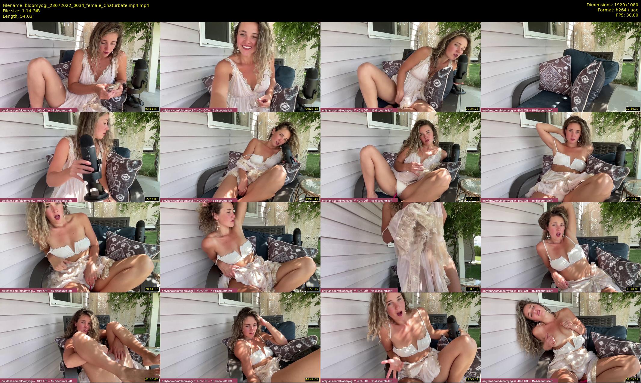 bloomyogi — 55 minute Chaturbate female cam show recording, 1080p, Jul 23, 2022