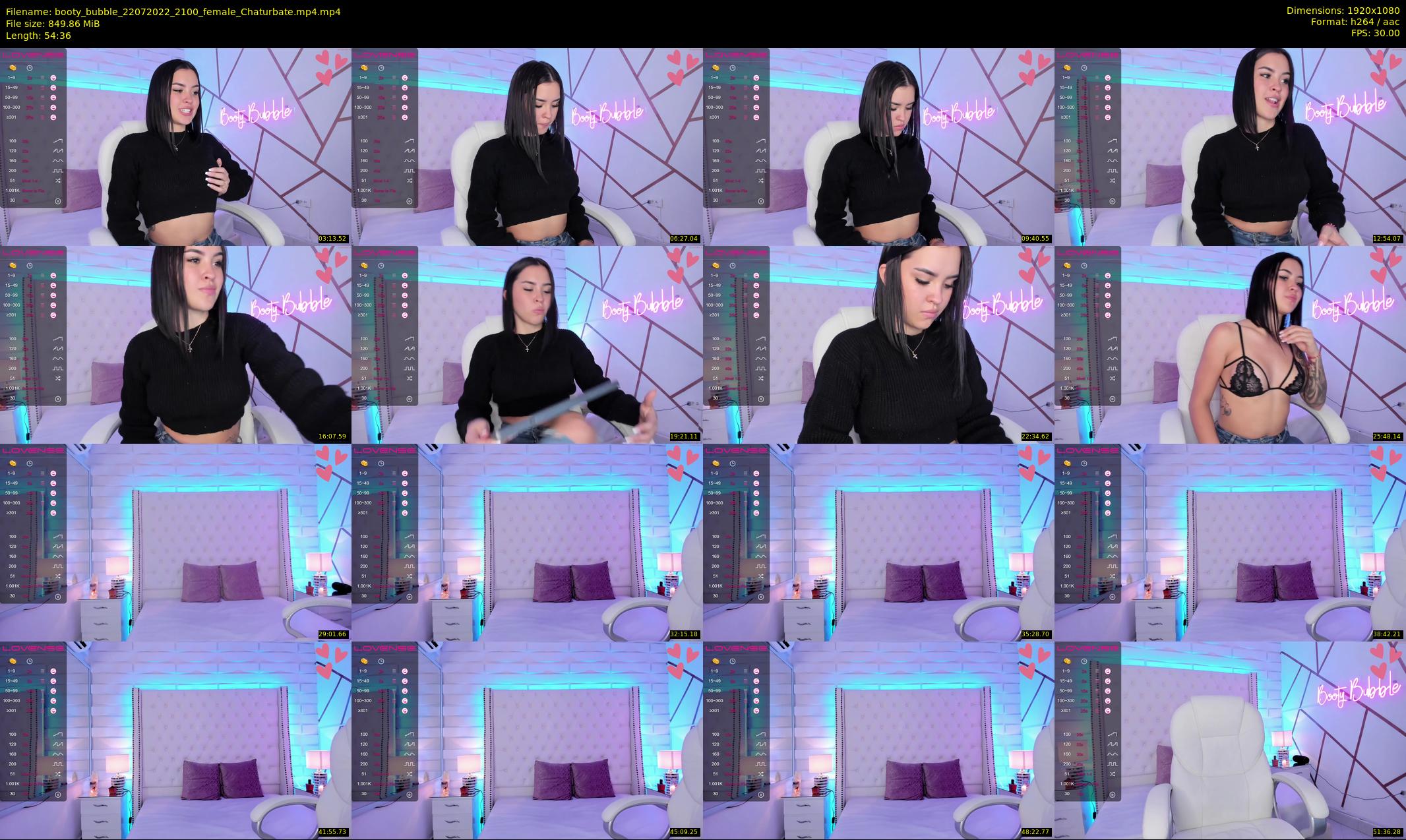 booty_bubble — 55 minute Chaturbate female cam show recording, 1080p, Jul 22, 2022