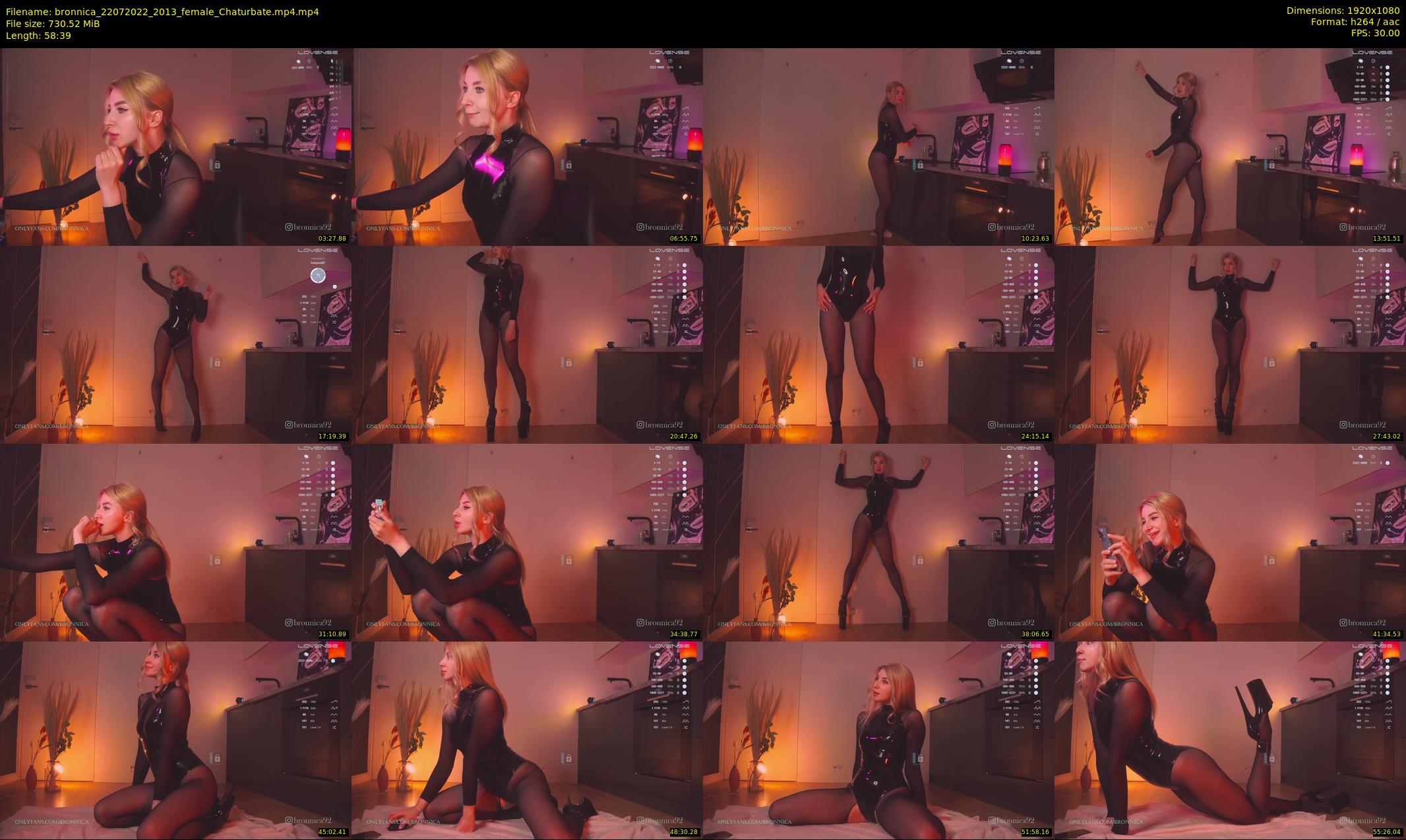 bronnica — 59 minute Chaturbate female cam show recording, 1080p, Jul 22, 2022