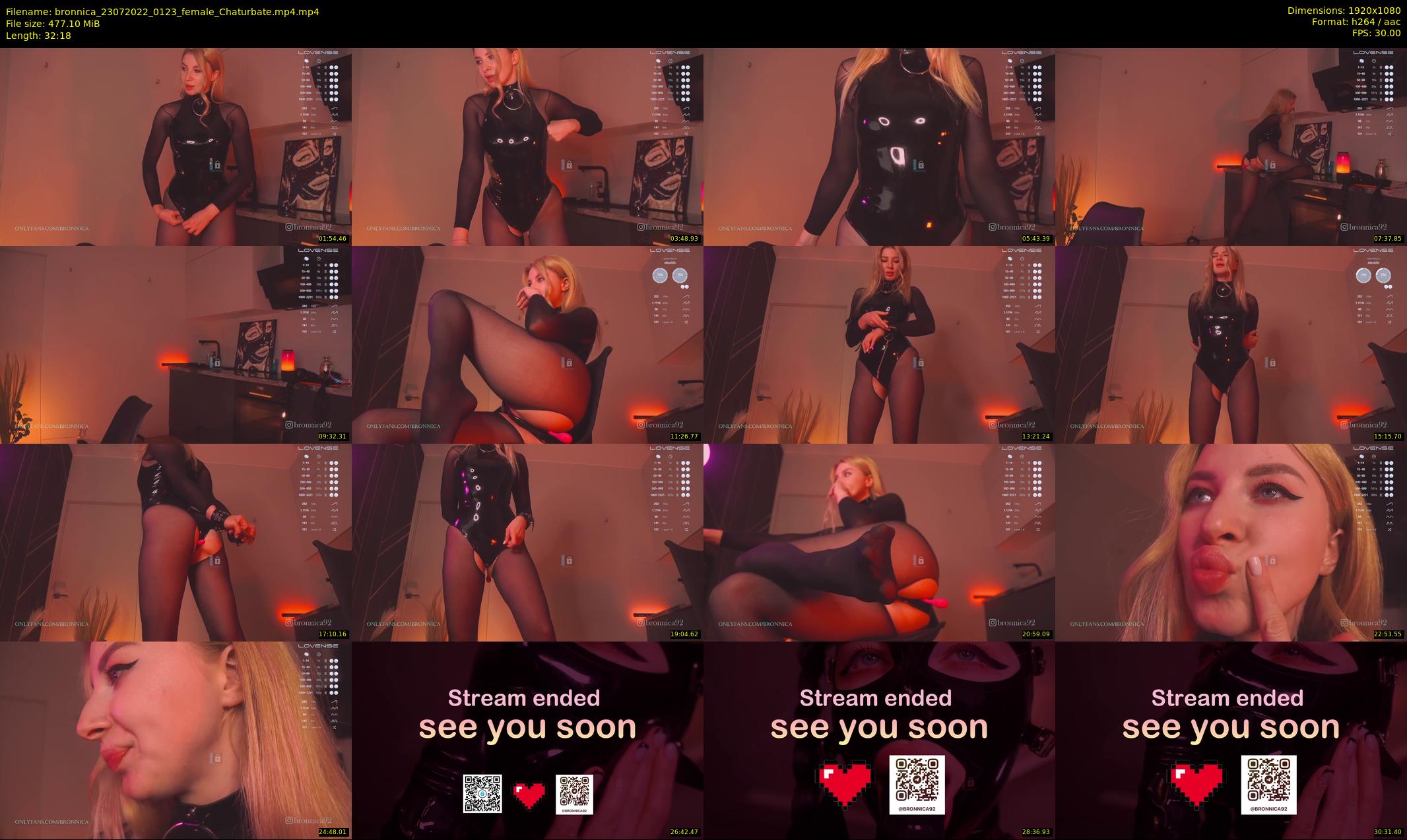 bronnica — 33 minute Chaturbate female cam show recording, 1080p, Jul 23, 2022