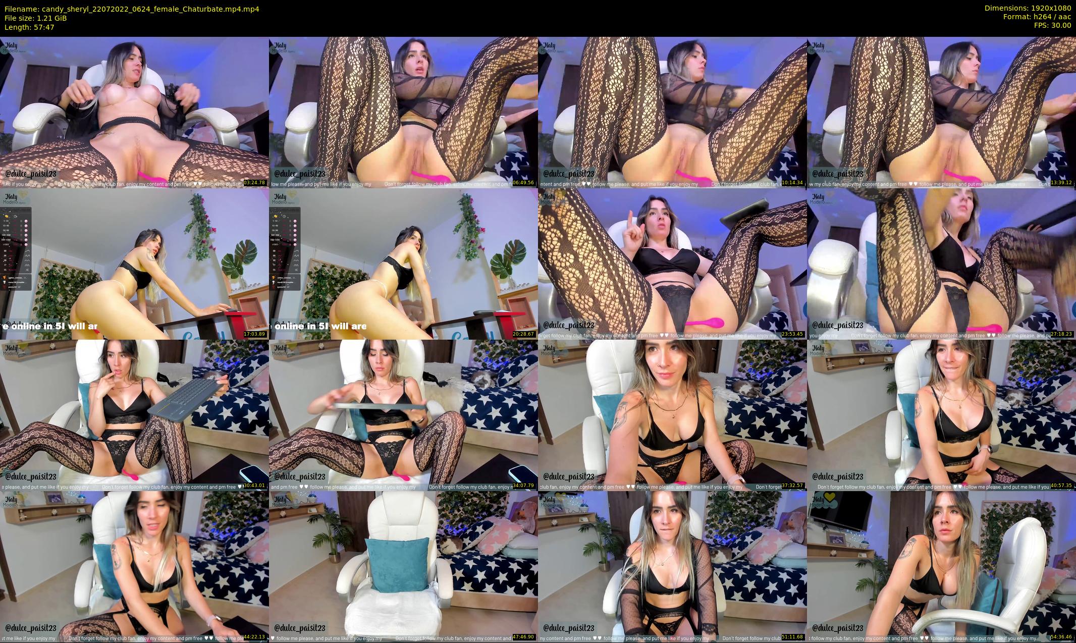 candy_sheryl — 58 minute Chaturbate female cam show recording, 1080p, Jul 22, 2022