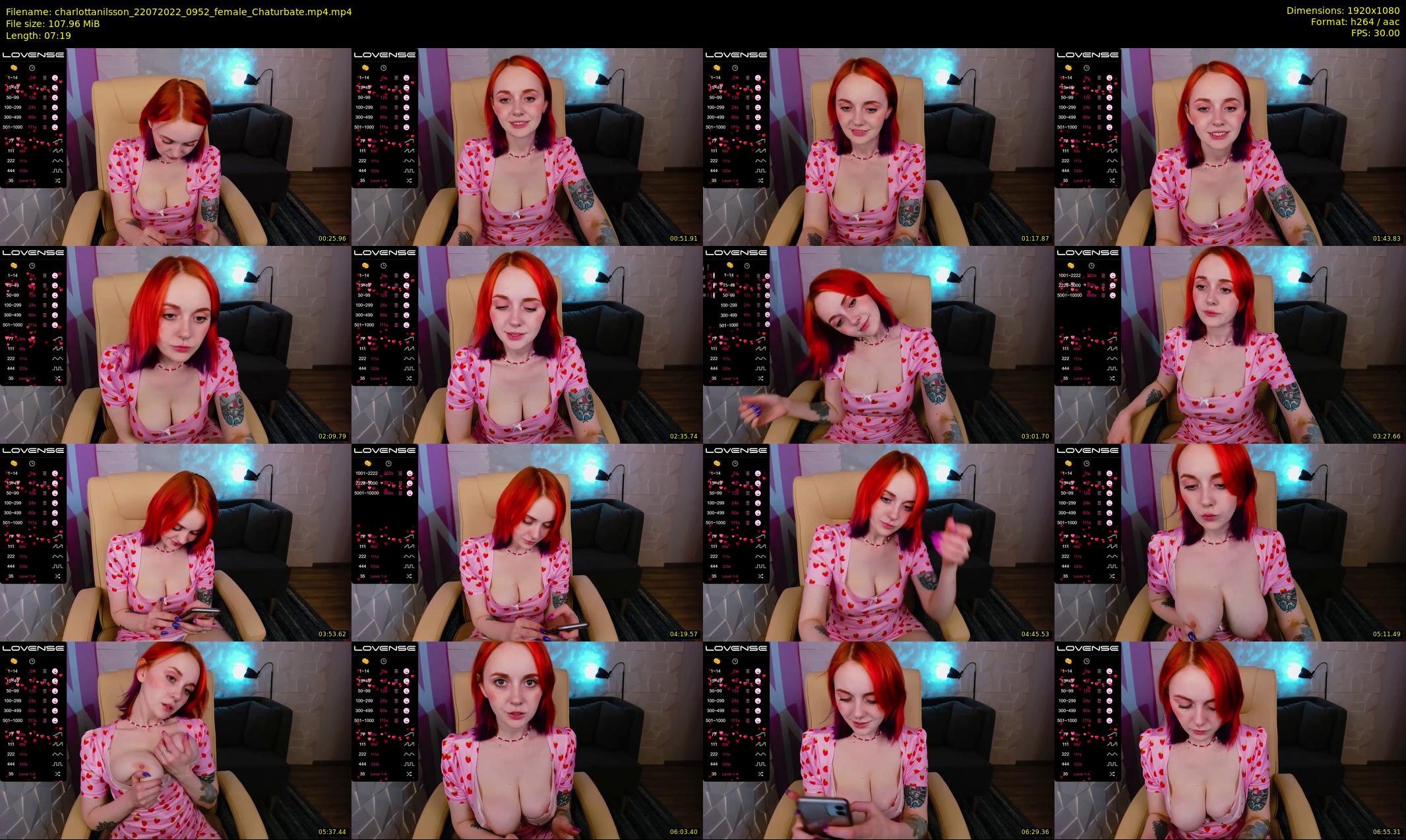 charlottanilsson — 8 minute Chaturbate female cam show recording, 1080p, Jul 22, 2022