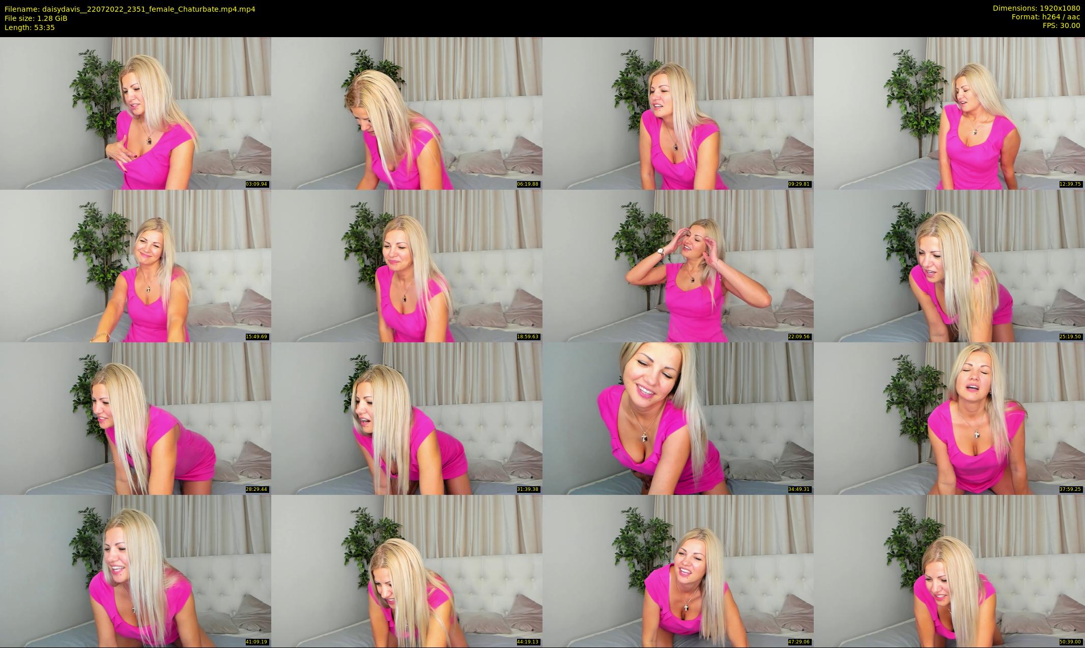 daisydavis_ — 54 minute Chaturbate female cam show recording, 1080p, Jul 22, 2022