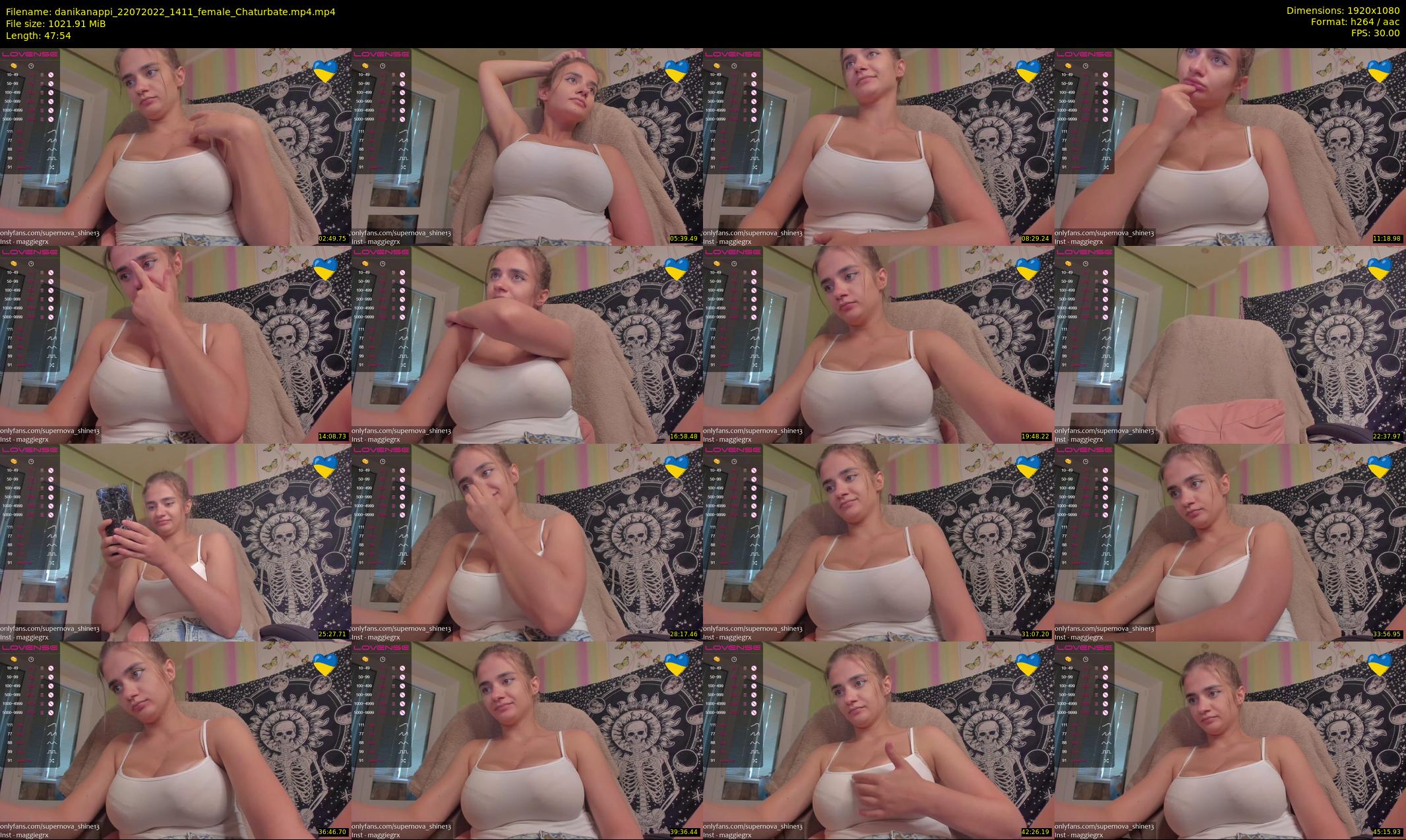 danikanappi — 48 minute Chaturbate female cam show recording, 1080p, Jul 22, 2022
