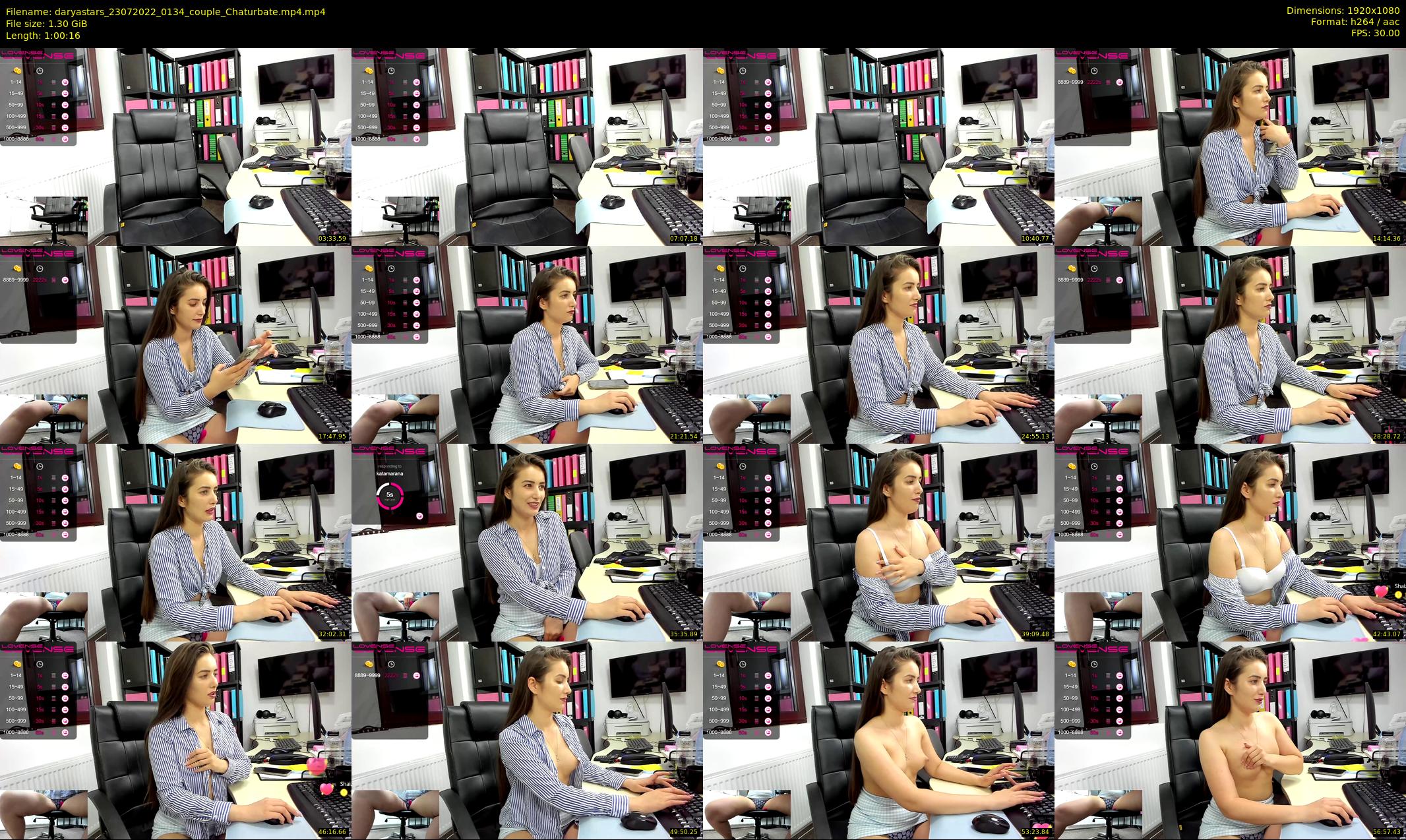 daryastars — 61 minute Chaturbate couple cam show recording, 1080p, Jul 23, 2022