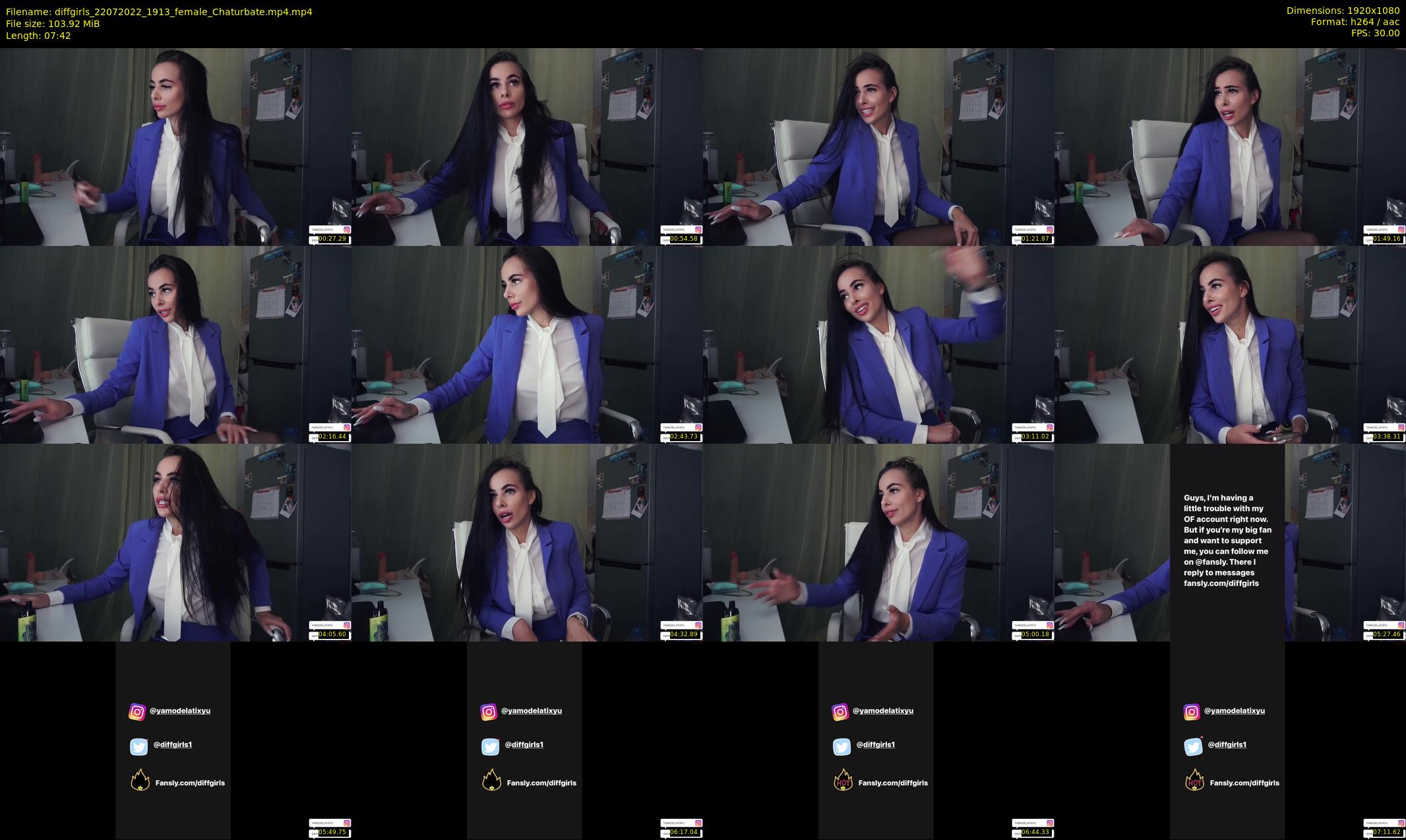 diffgirls — 8 minute Chaturbate female cam show recording, 1080p, Jul 22, 2022