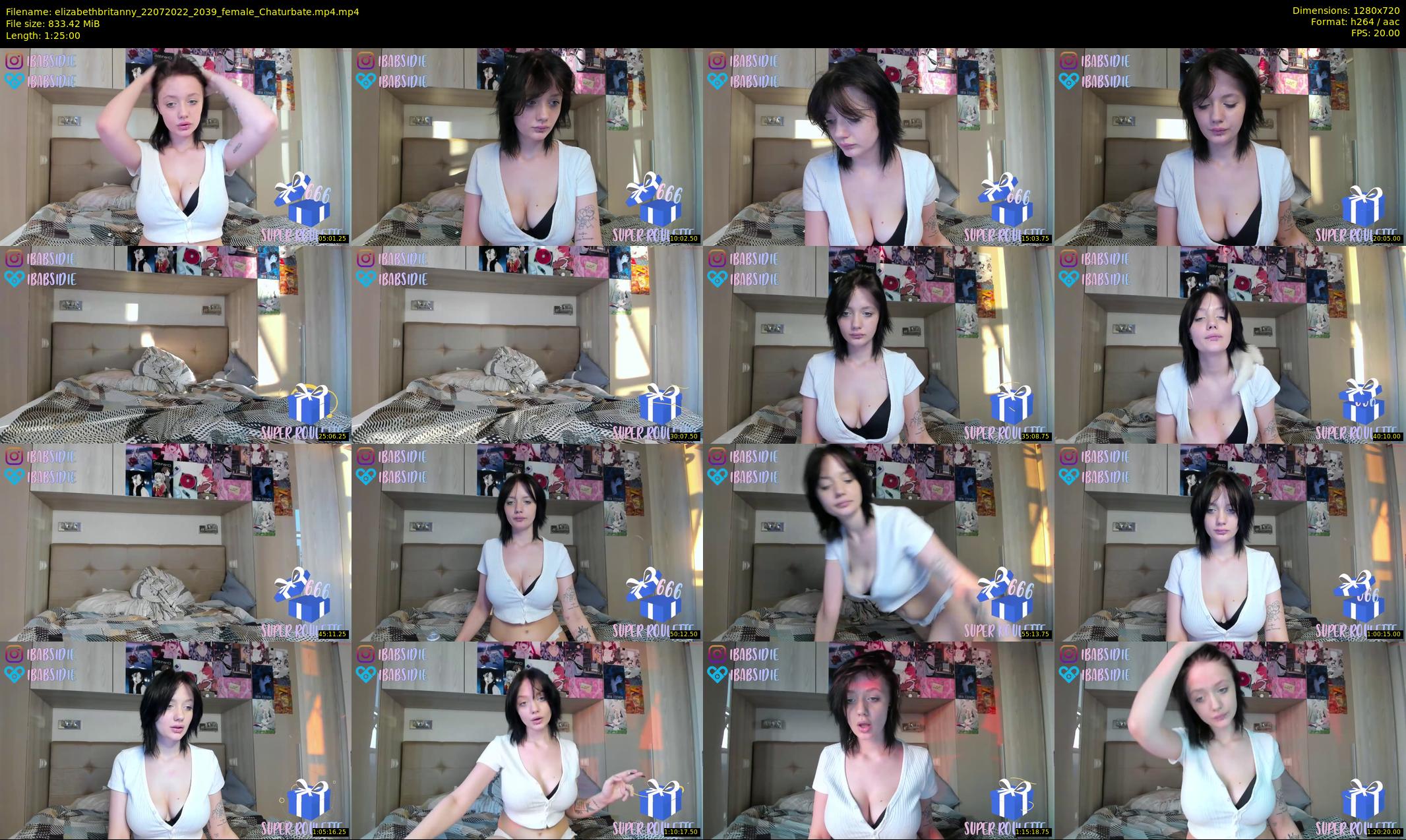 elizabethbritanny — 85 minute Chaturbate female cam show recording, 720p, Jul 22, 2022