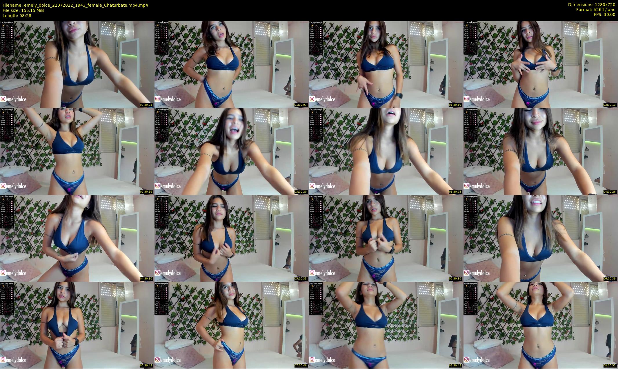 emely_dolce — 9 minute Chaturbate female cam show recording, 720p, Jul 22, 2022