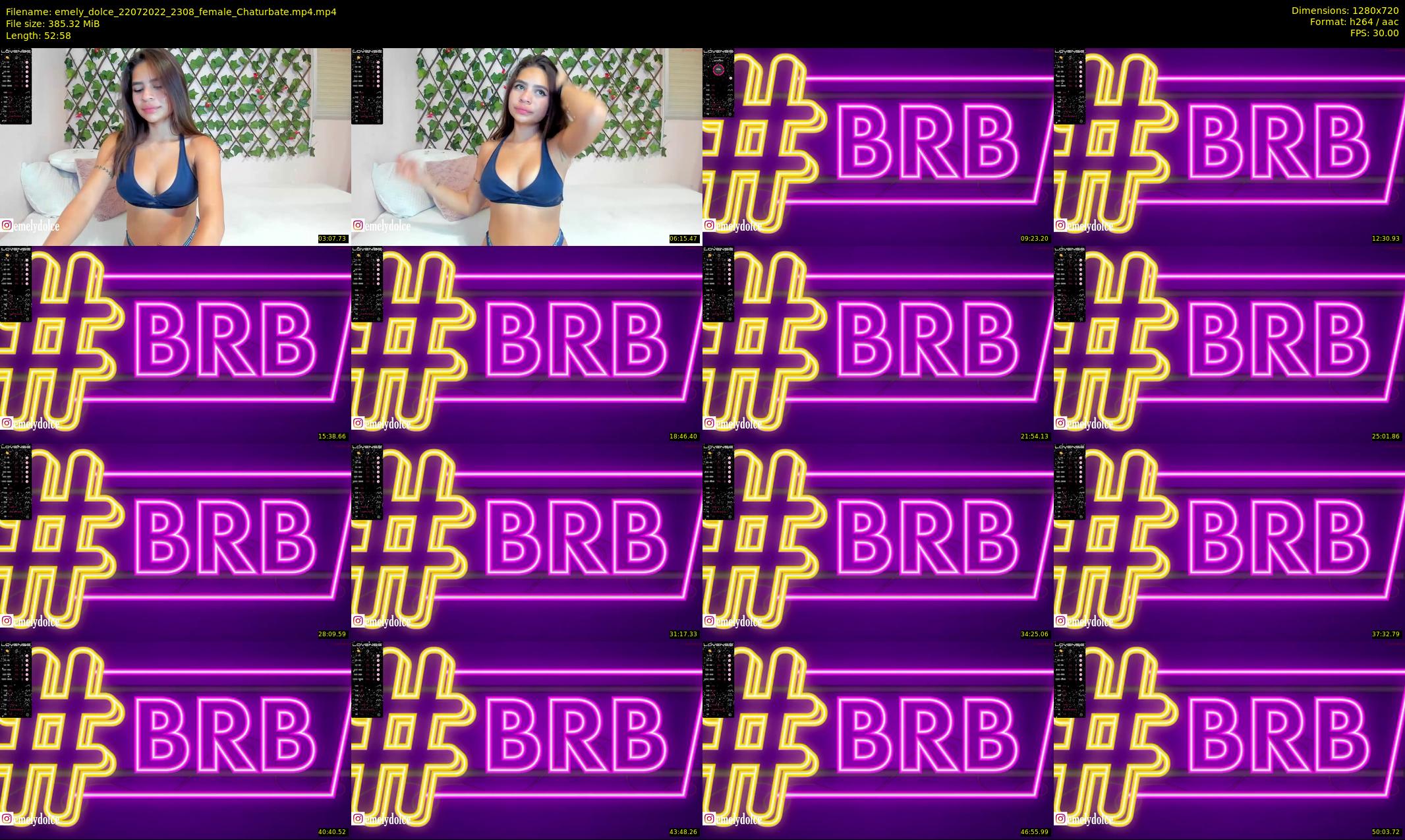 emely_dolce — 53 minute Chaturbate female cam show recording, 720p, Jul 22, 2022