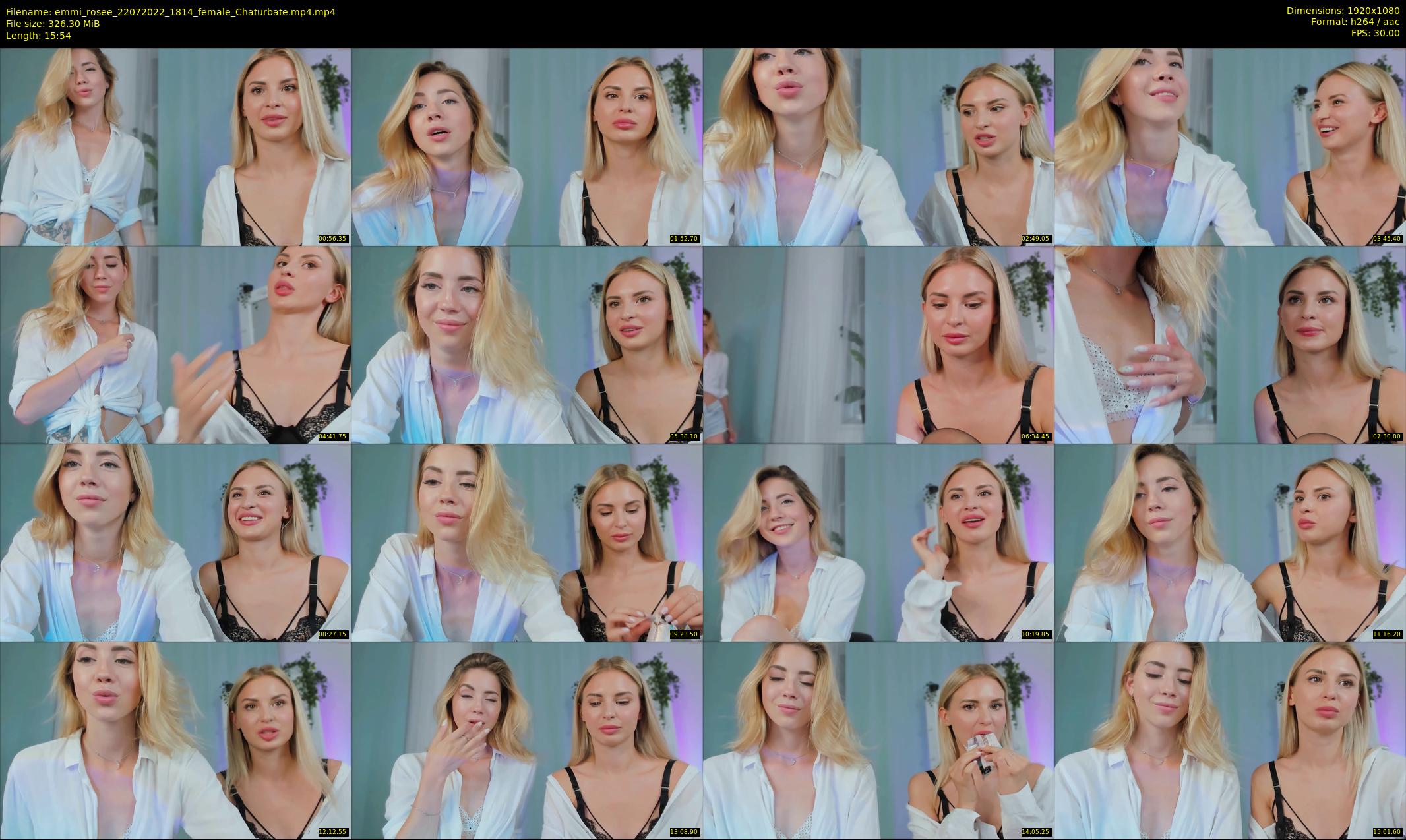 emmi_rosee — 16 minute Chaturbate female cam show recording, 1080p, Jul 22, 2022