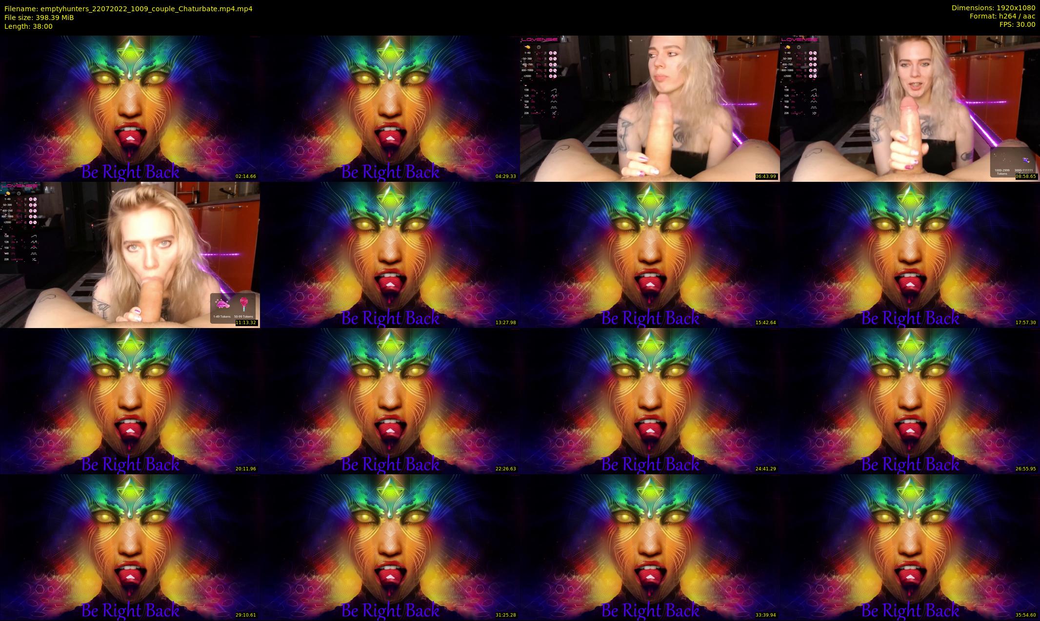 emptyhunters — 38 minute Chaturbate couple cam show recording, 1080p, Jul 22, 2022