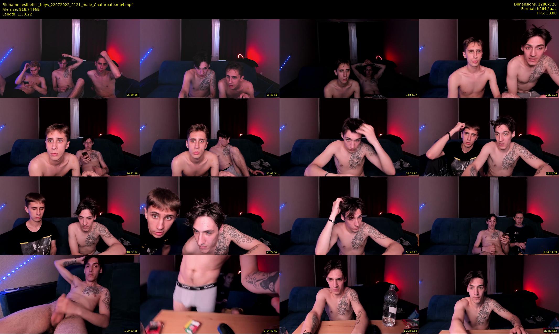 esthetics_boys — 91 minute Chaturbate male cam show recording, 720p, Jul 22, 2022