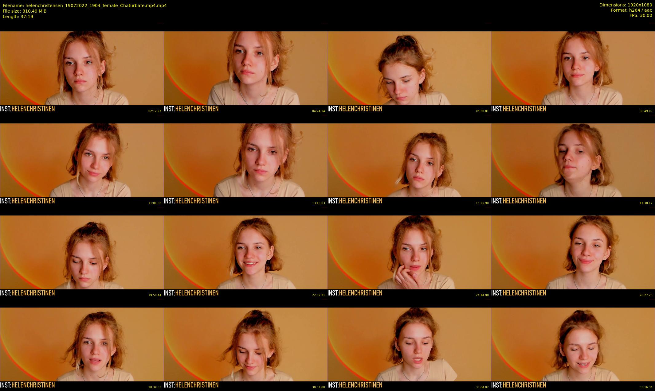helenchristensen — 38 minute Chaturbate female cam show recording, 1080p, Jul 19, 2022