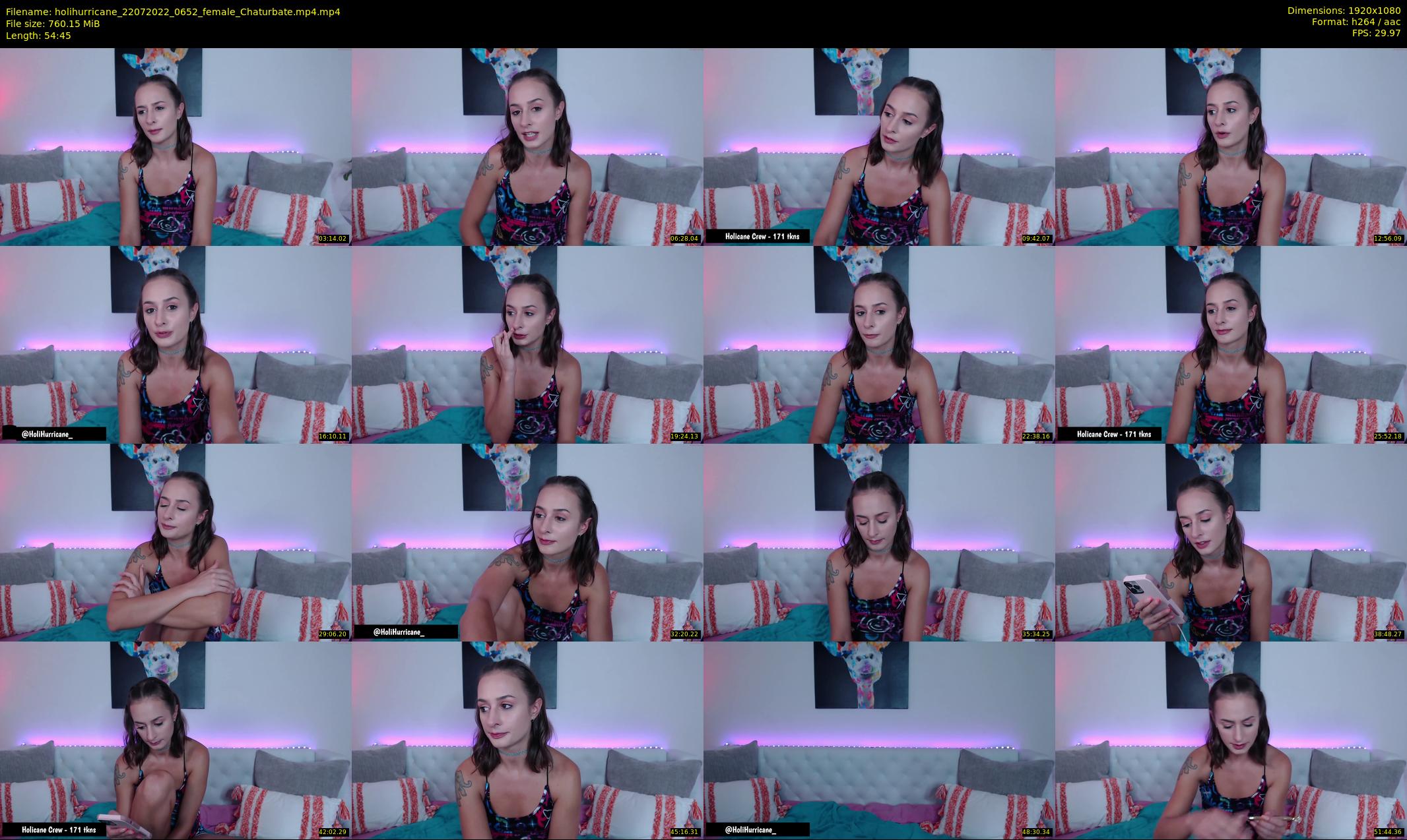 holihurricane — 55 minute Chaturbate female cam show recording, 1080p, Jul 22, 2022