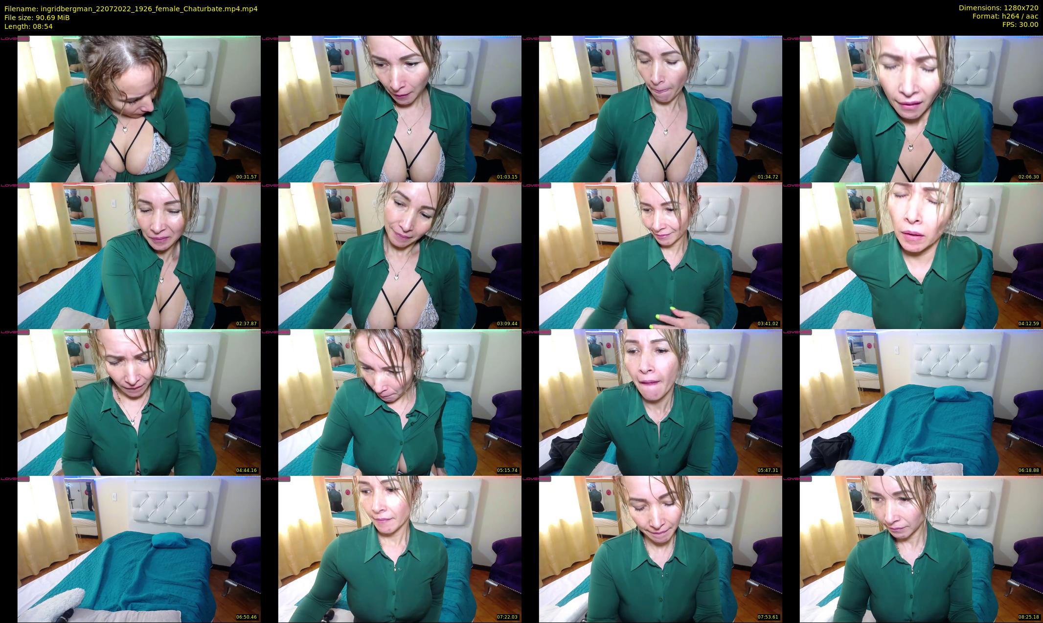 ingridbergman — 9 minute Chaturbate female cam show recording, 720p, Jul 22, 2022