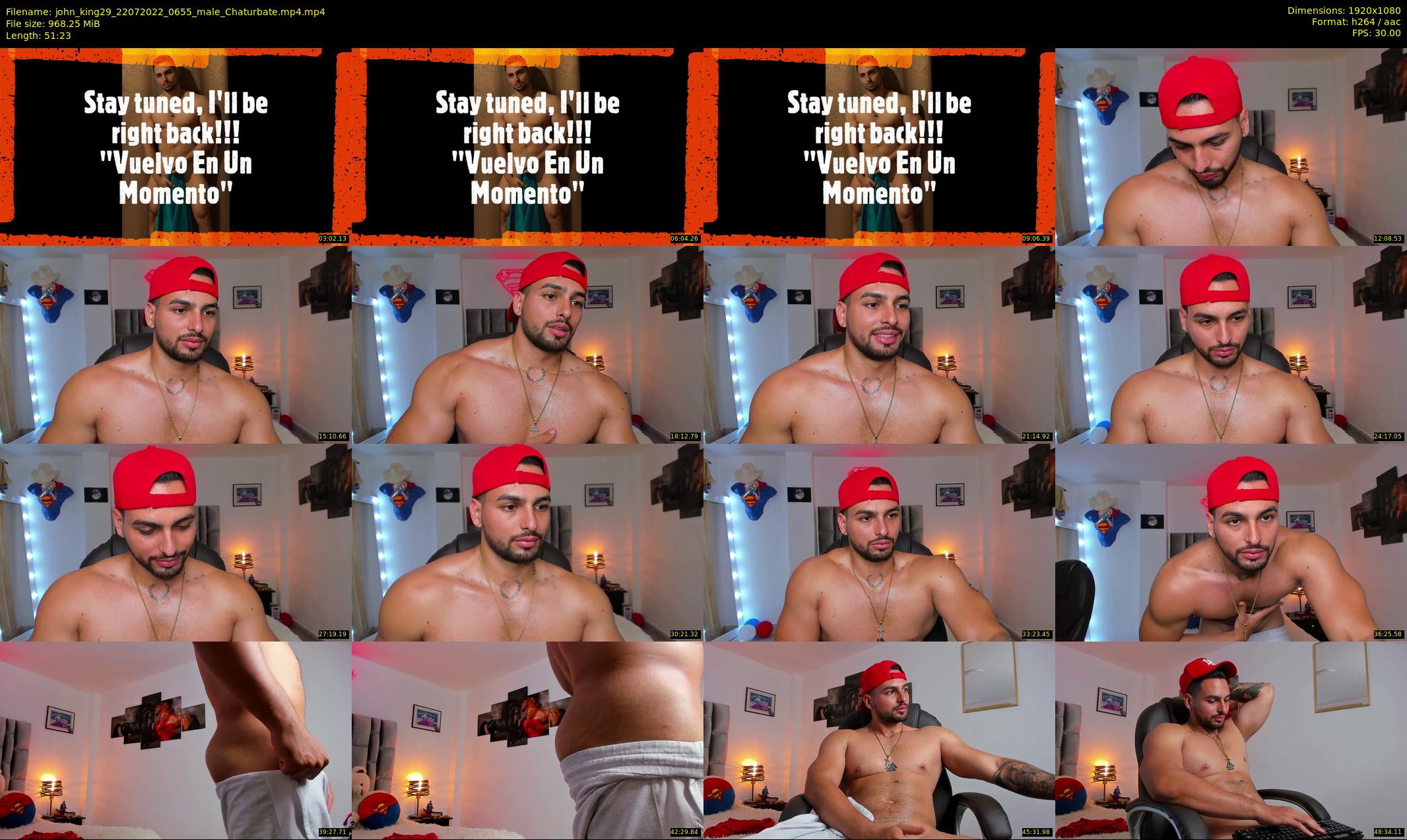 john_king29 — 52 minute Chaturbate male cam show recording, 1080p, Jul 22, 2022