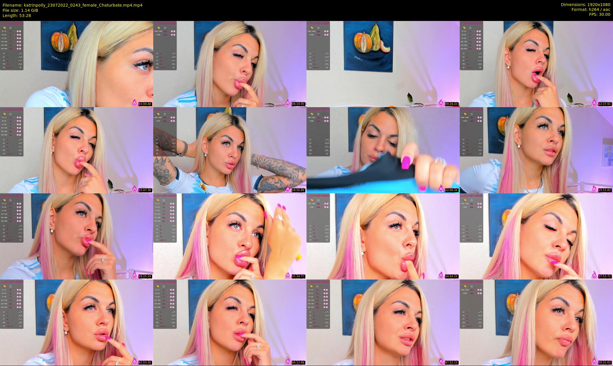 katrinpolly — 54 minute Chaturbate couple cam show recording, 1080p, Jul 23, 2022