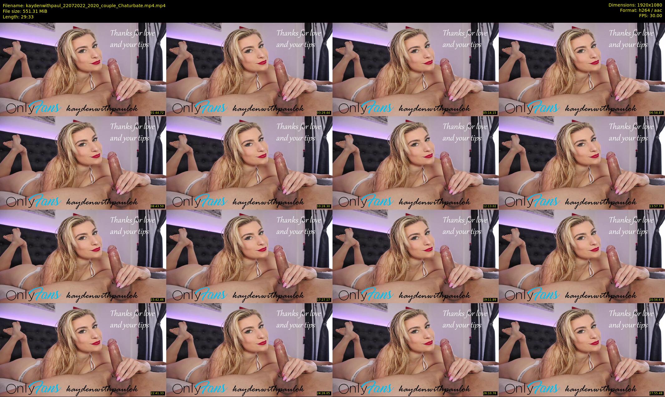 kaydenwithpaul — 30 minute Chaturbate couple cam show recording, 1080p, Jul 22, 2022
