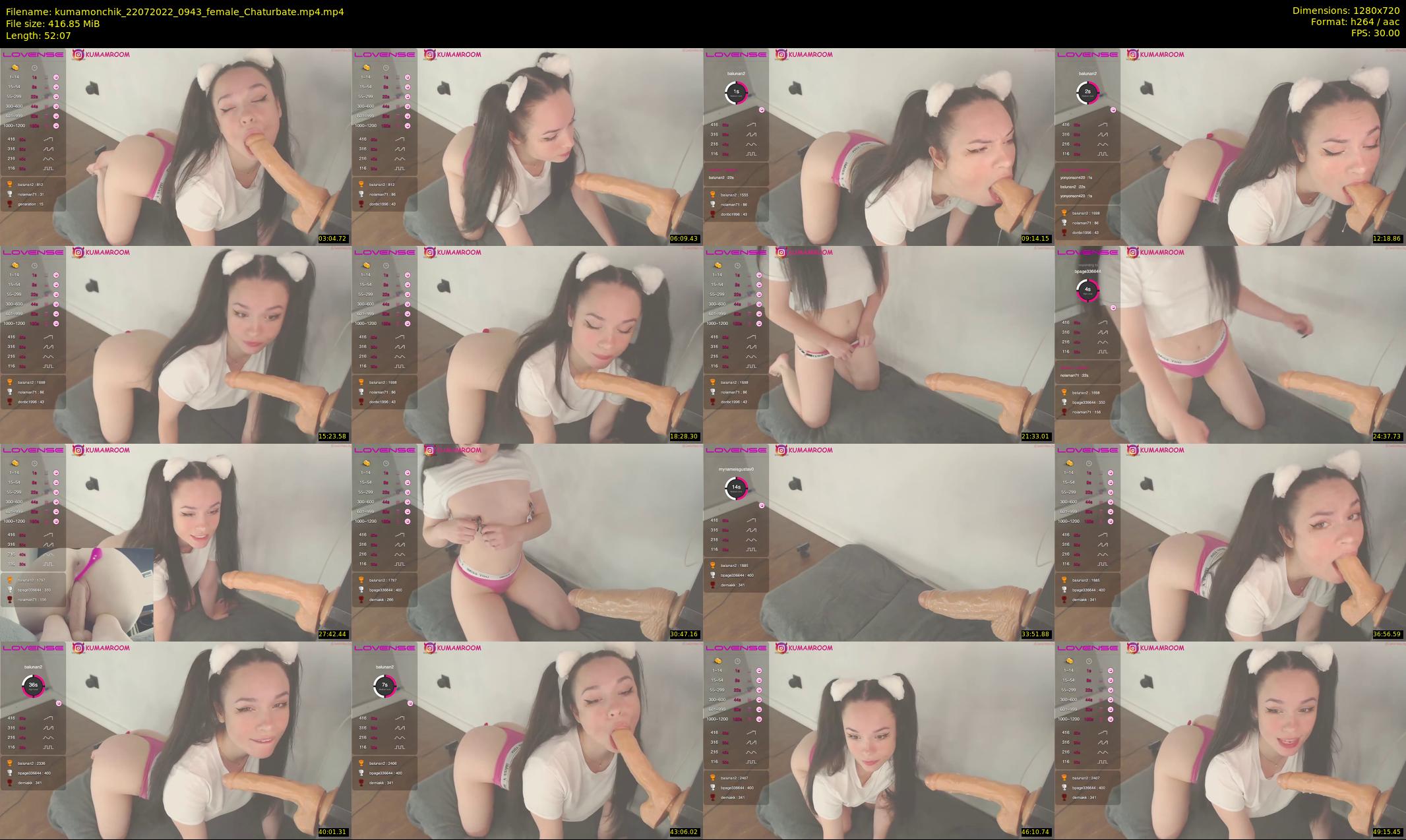 kumamonchik — 53 minute Chaturbate couple cam show recording, 720p, Jul 22, 2022