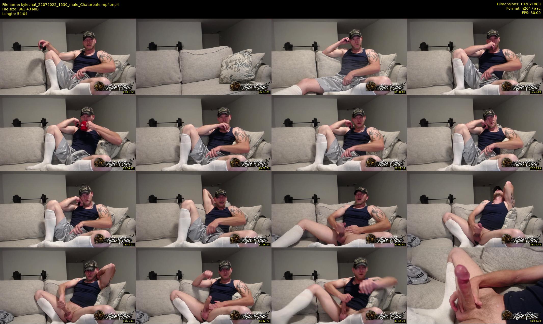 kylechat — 55 minute Chaturbate male cam show recording, 1080p, Jul 22, 2022