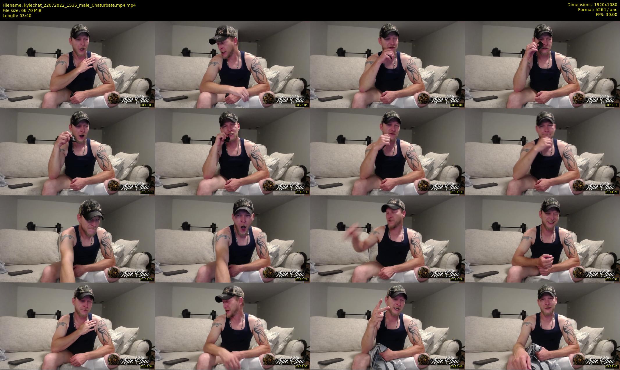 kylechat — 4 minute Chaturbate male cam show recording, 1080p, Jul 22, 2022