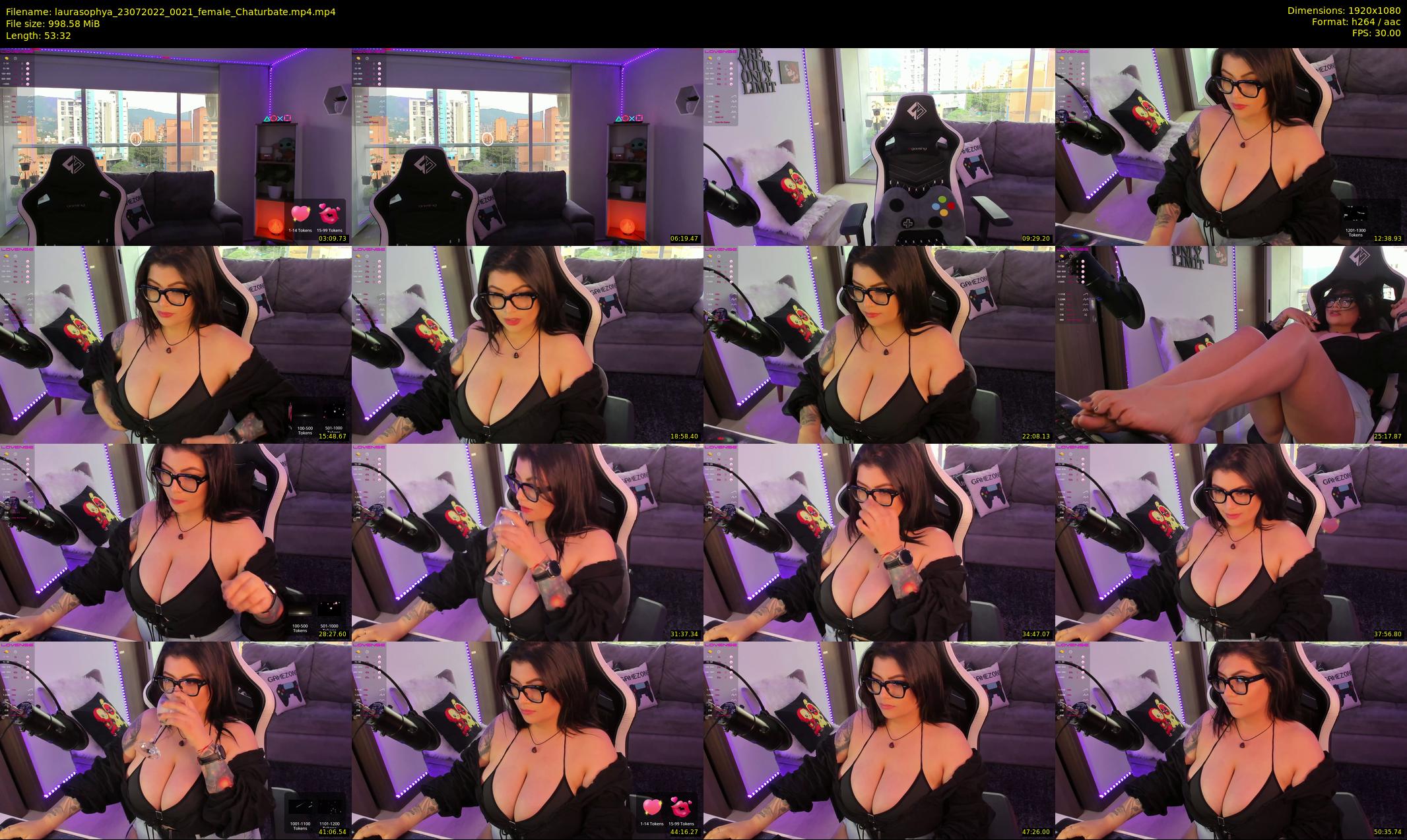 laurasophya — 54 minute Chaturbate female cam show recording, 1080p, Jul 23, 2022