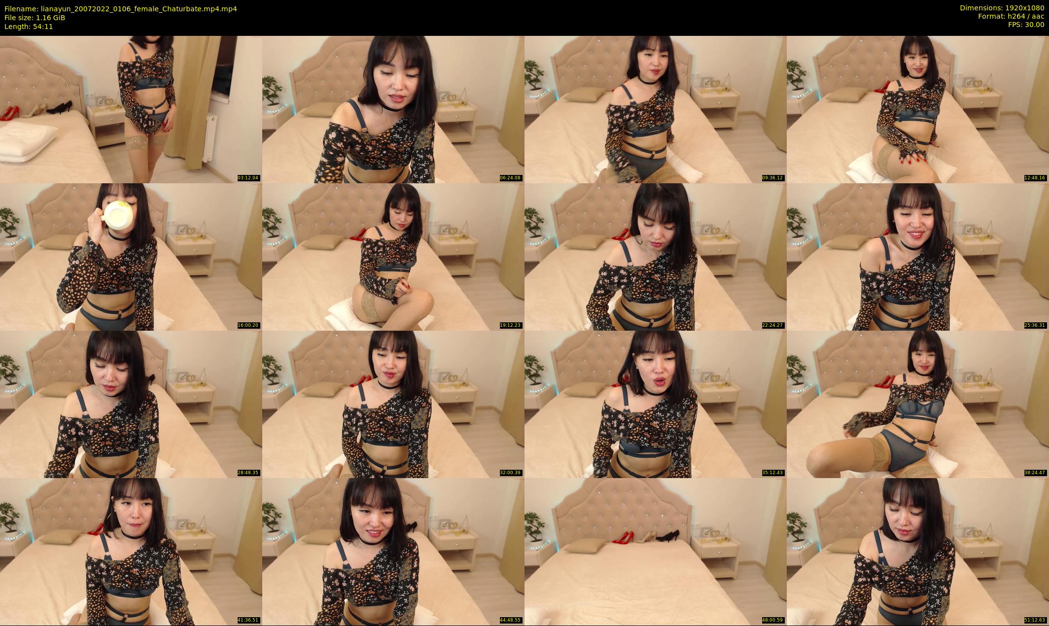 lianayun — 55 minute Chaturbate female cam show recording, 1080p, Jul 20, 2022