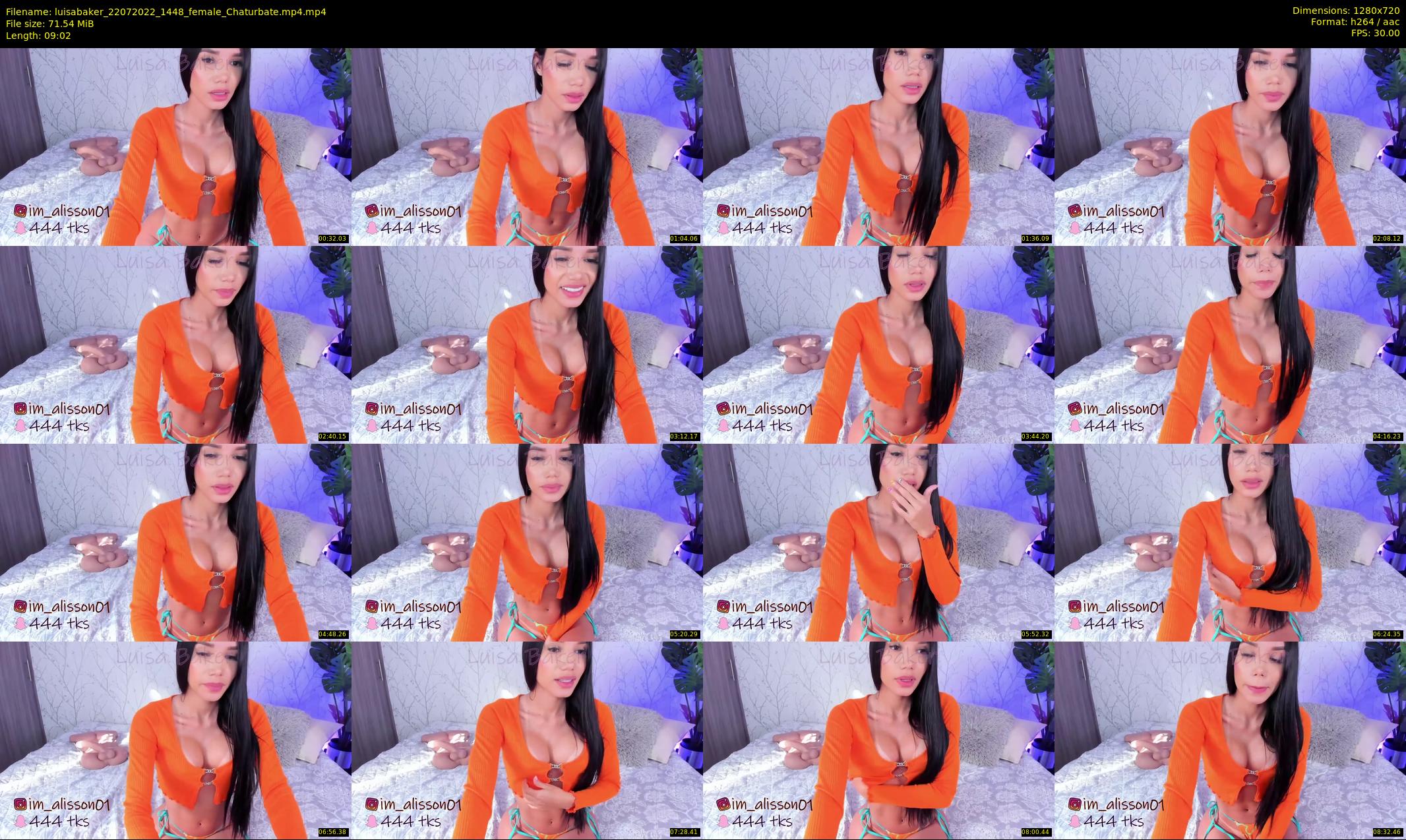 luisabaker — 10 minute Chaturbate female cam show recording, 720p, Jul 22, 2022