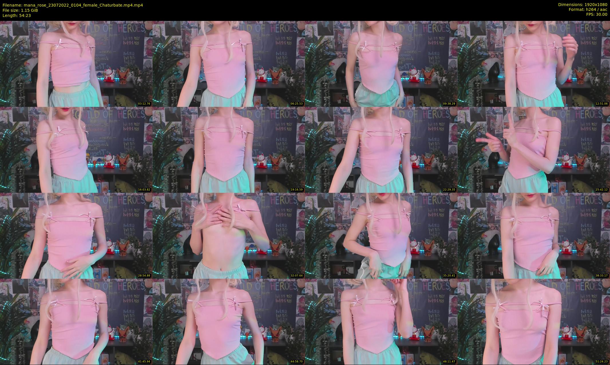 mana_rose — 55 minute Chaturbate female cam show recording, 1080p, Jul 23, 2022