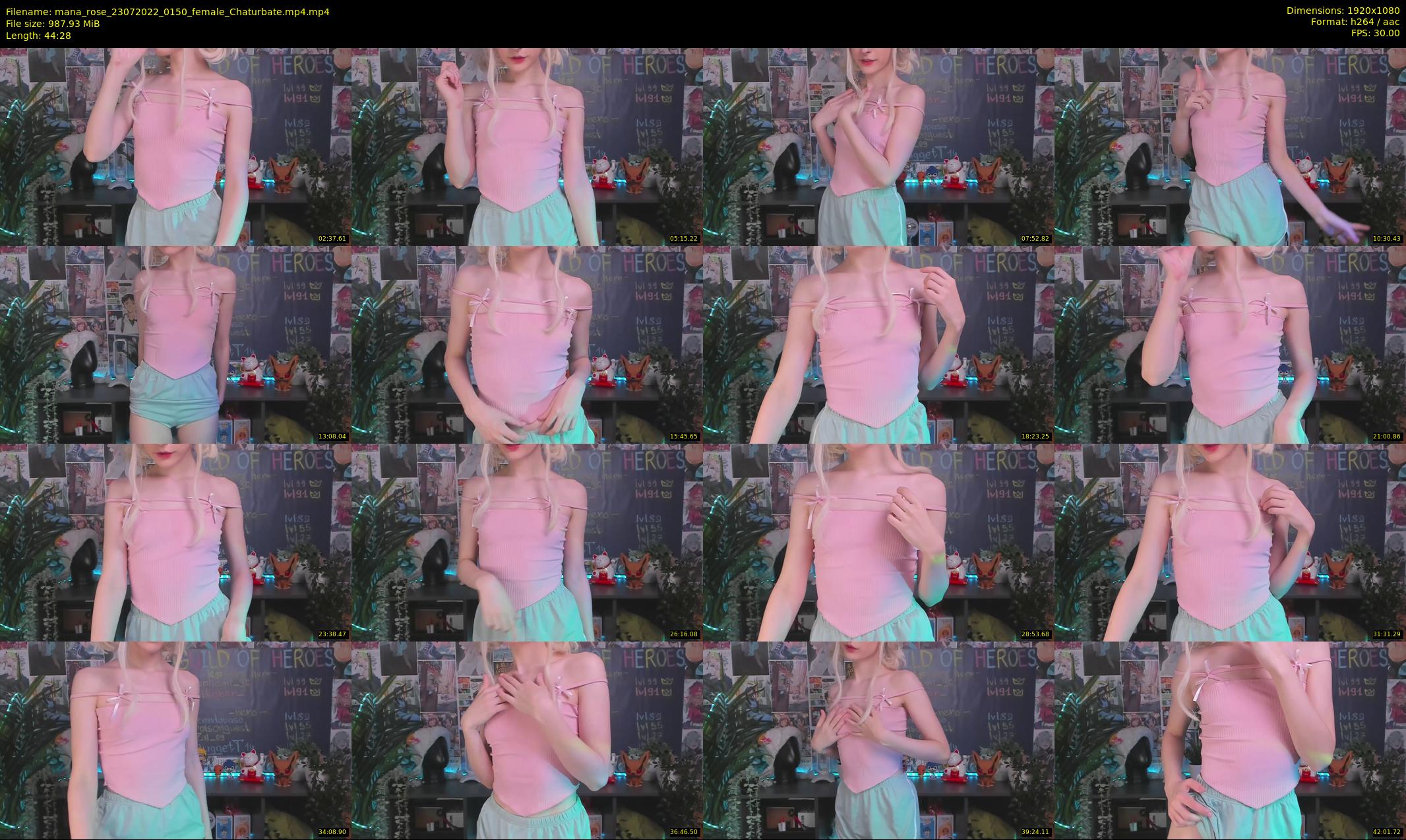 mana_rose — 45 minute Chaturbate female cam show recording, 1080p, Jul 23, 2022