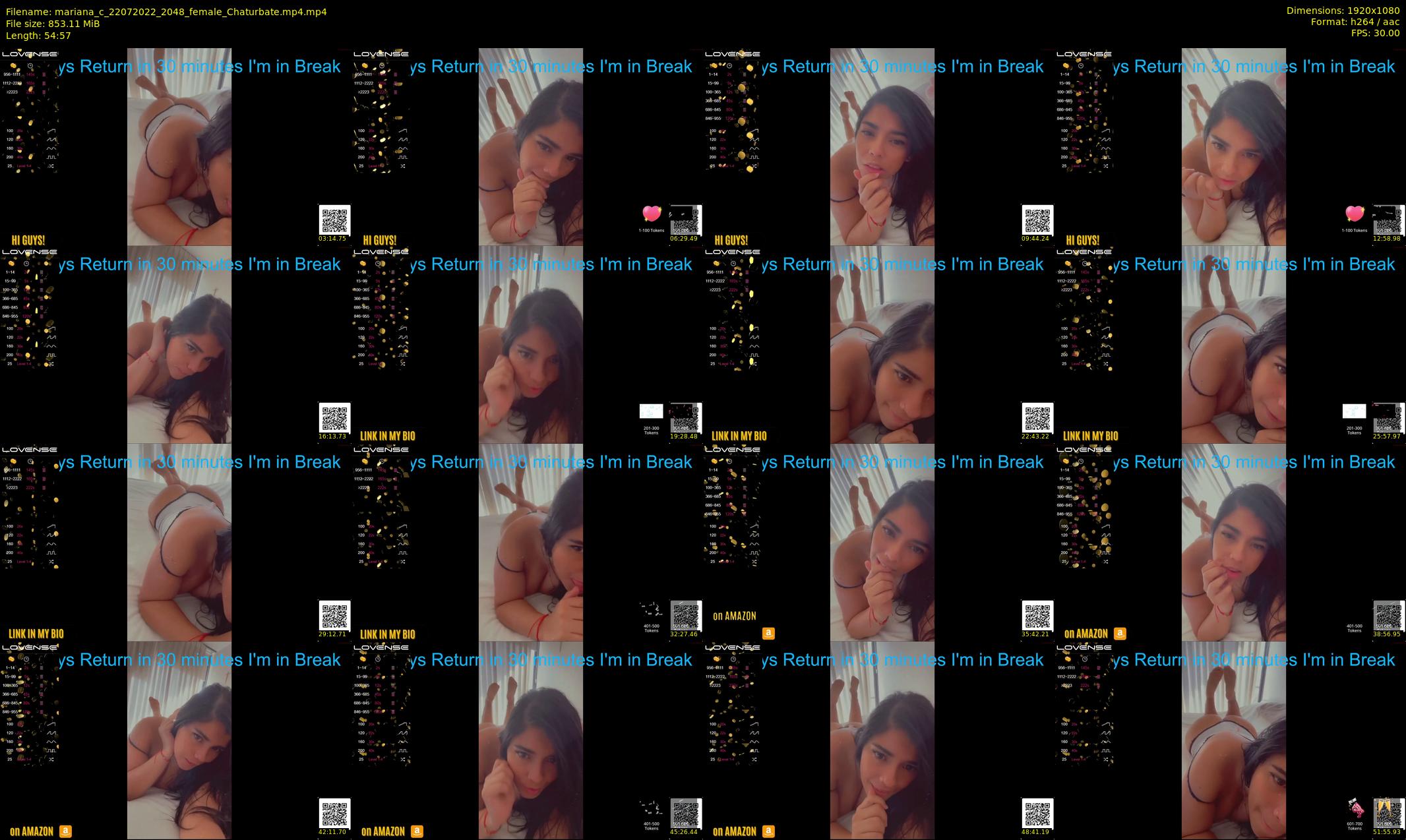 mariana_c — 55 minute Chaturbate female cam show recording, 1080p, Jul 22, 2022
