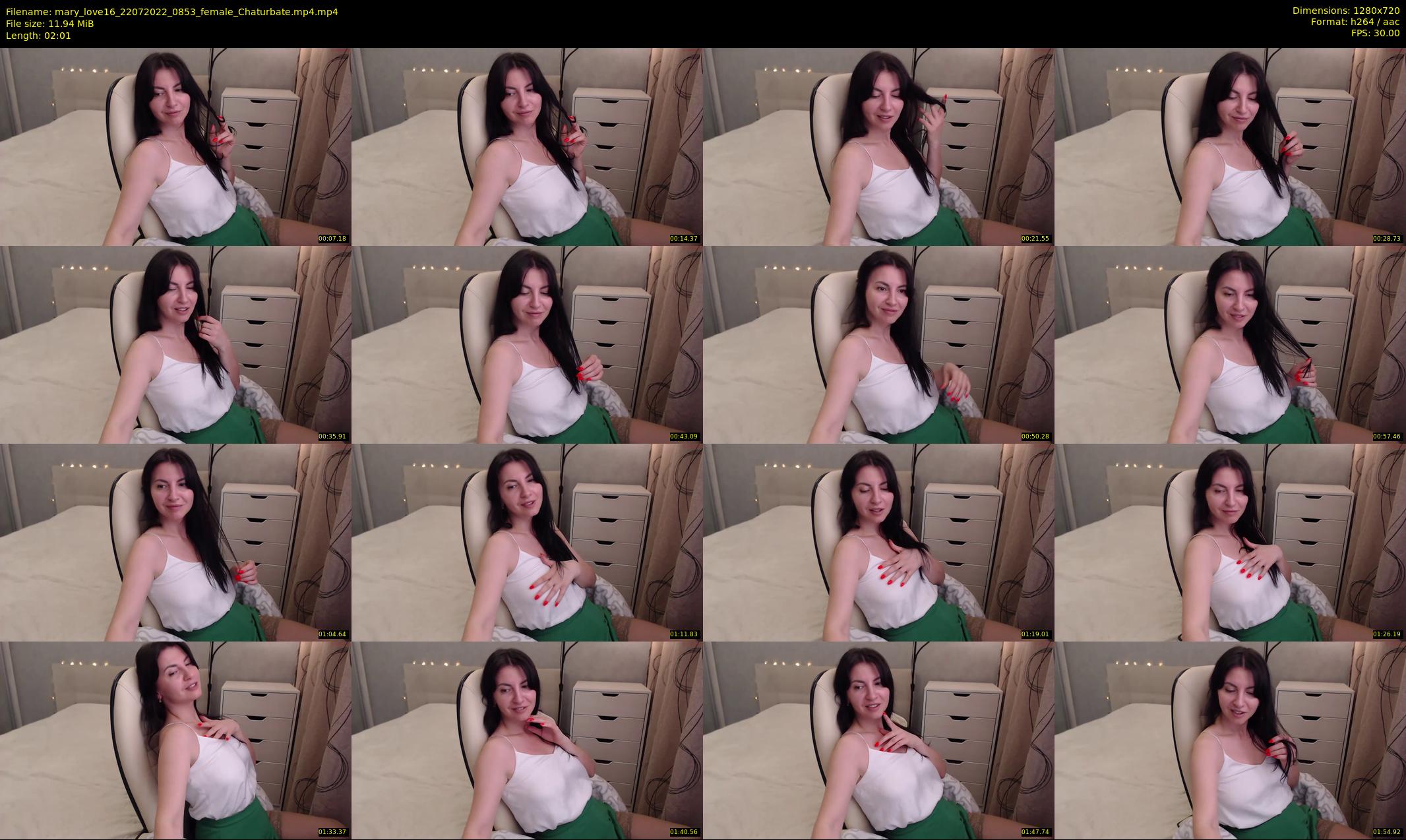 mary_love16 — 3 minute Chaturbate female cam show recording, 720p, Jul 22, 2022