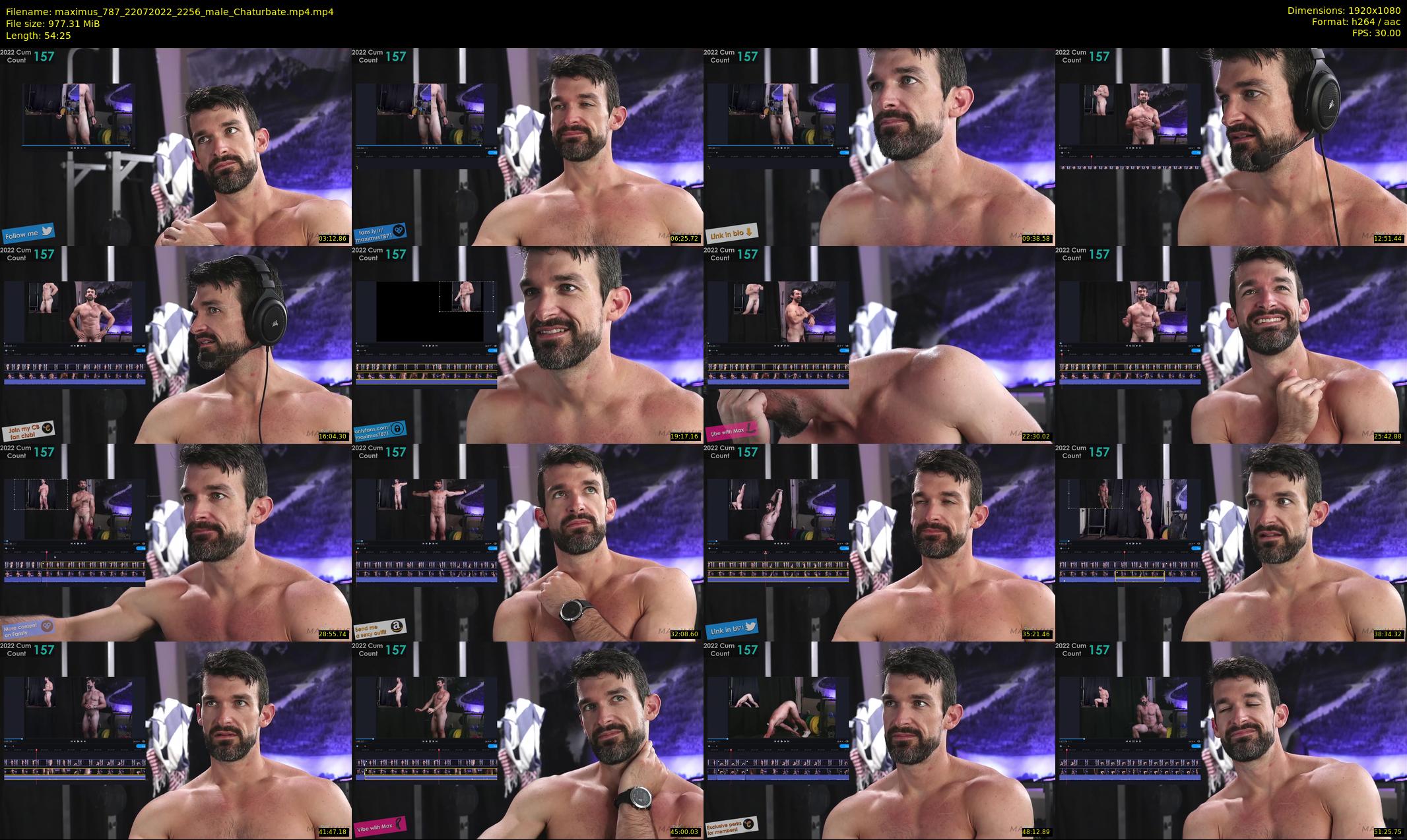 maximus_787 — 55 minute Chaturbate male cam show recording, 1080p, Jul 22, 2022