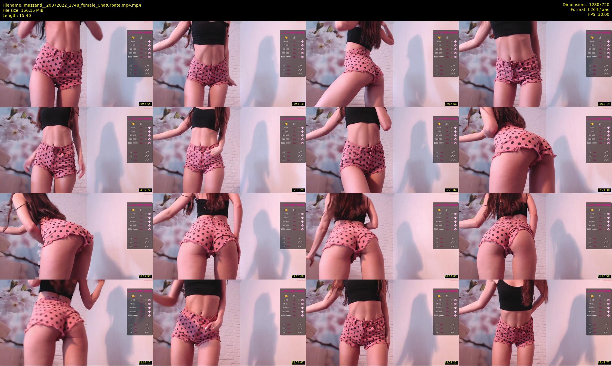 mazzanti_ — 16 minute Chaturbate female cam show recording, 720p, Jul 20, 2022