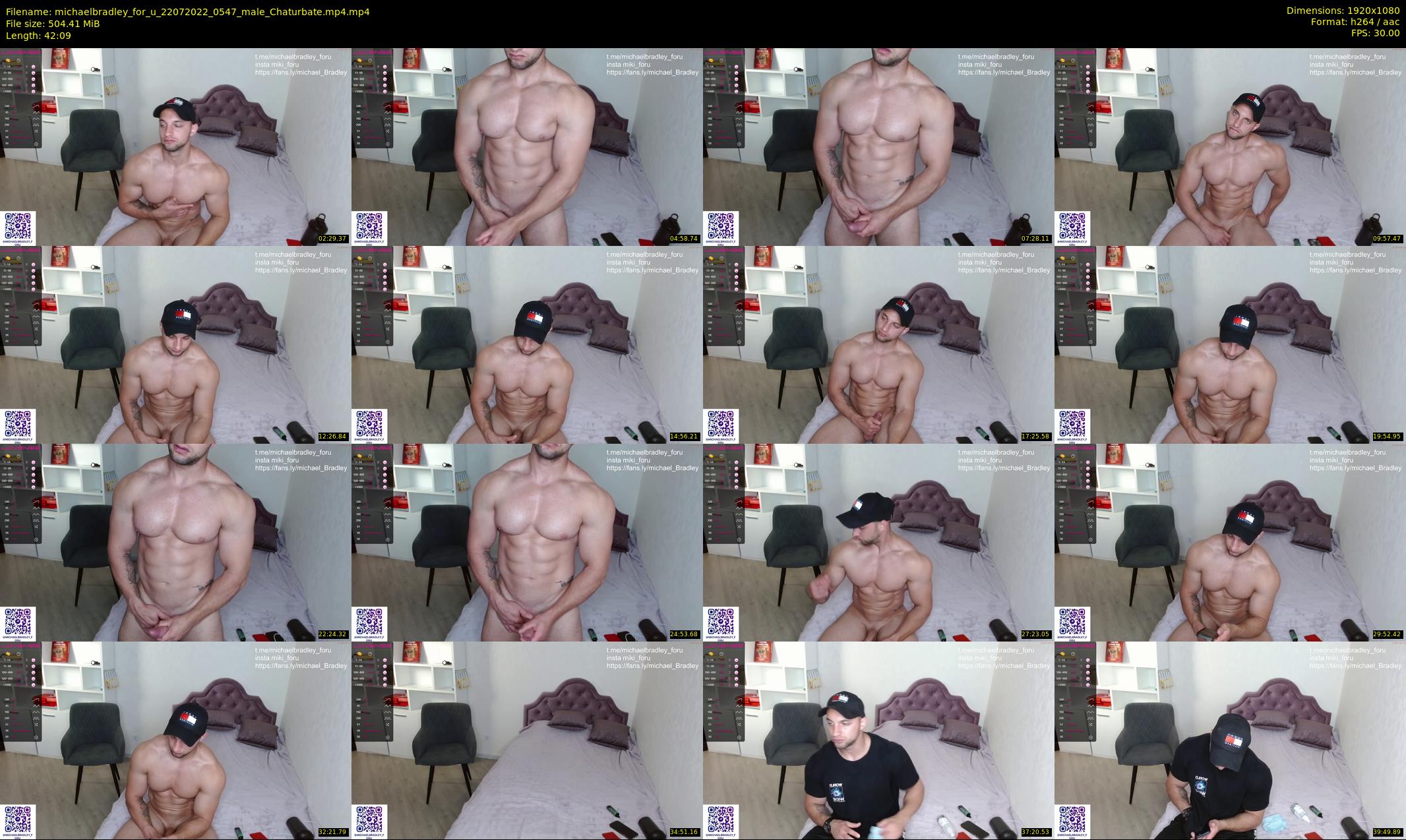 michaelbradley_for_u — 43 minute Chaturbate male cam show recording, 1080p, Jul 22, 2022