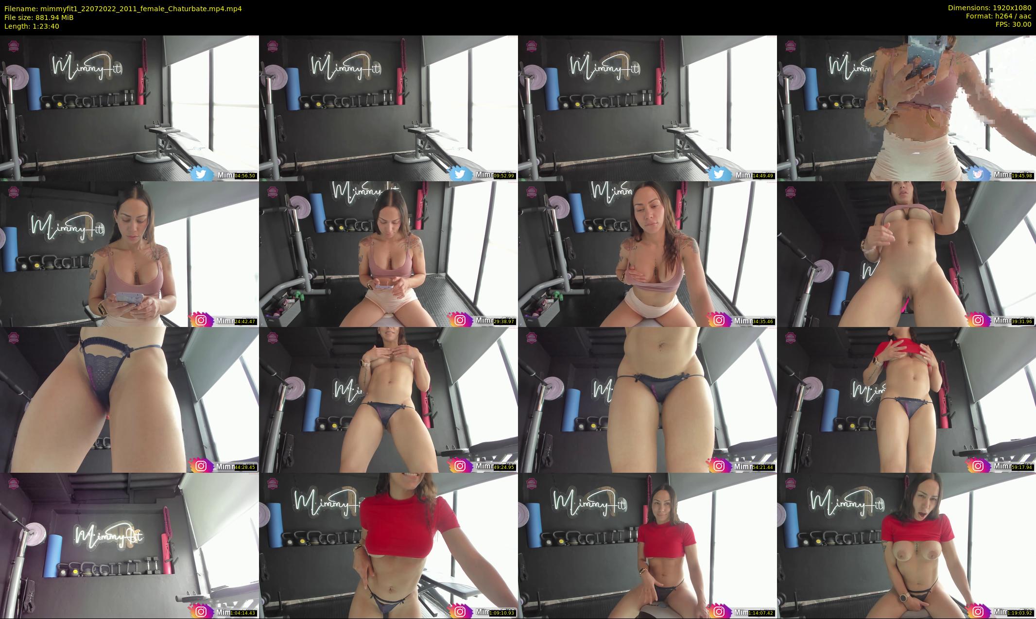 mimmyfit1 — 84 minute Chaturbate female cam show recording, 1080p, Jul 22, 2022
