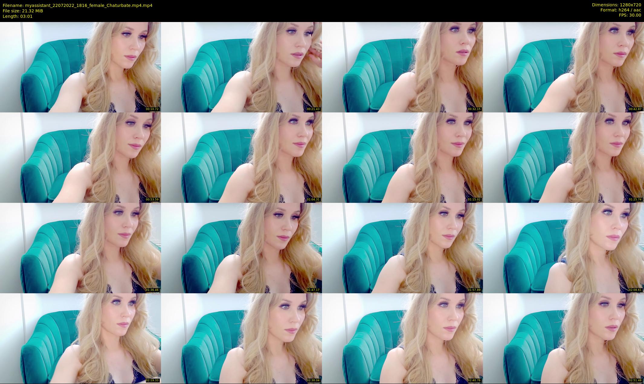 myassistant — 4 minute Chaturbate female cam show recording, 720p, Jul 22, 2022
