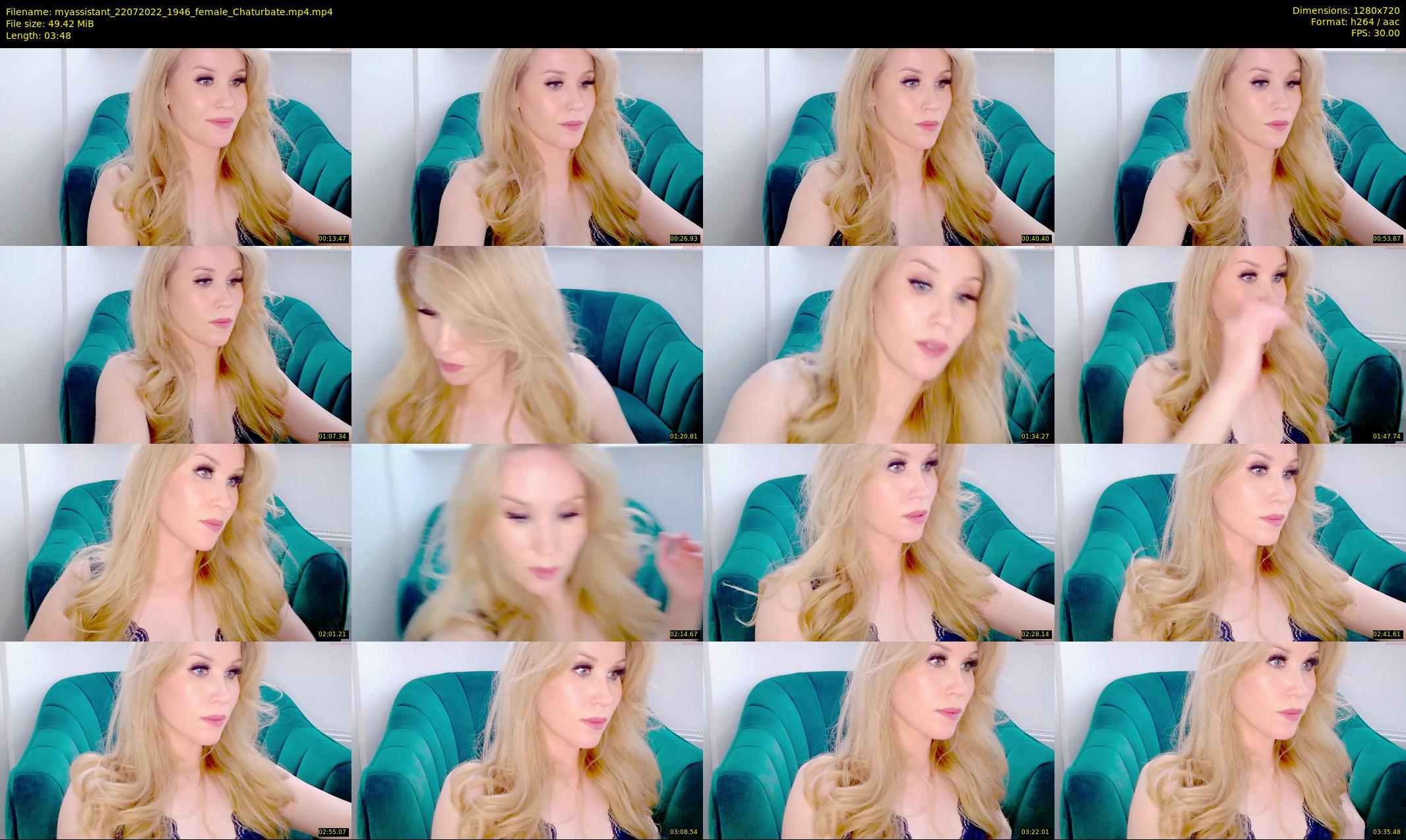 myassistant — 4 minute Chaturbate female cam show recording, 720p, Jul 22, 2022