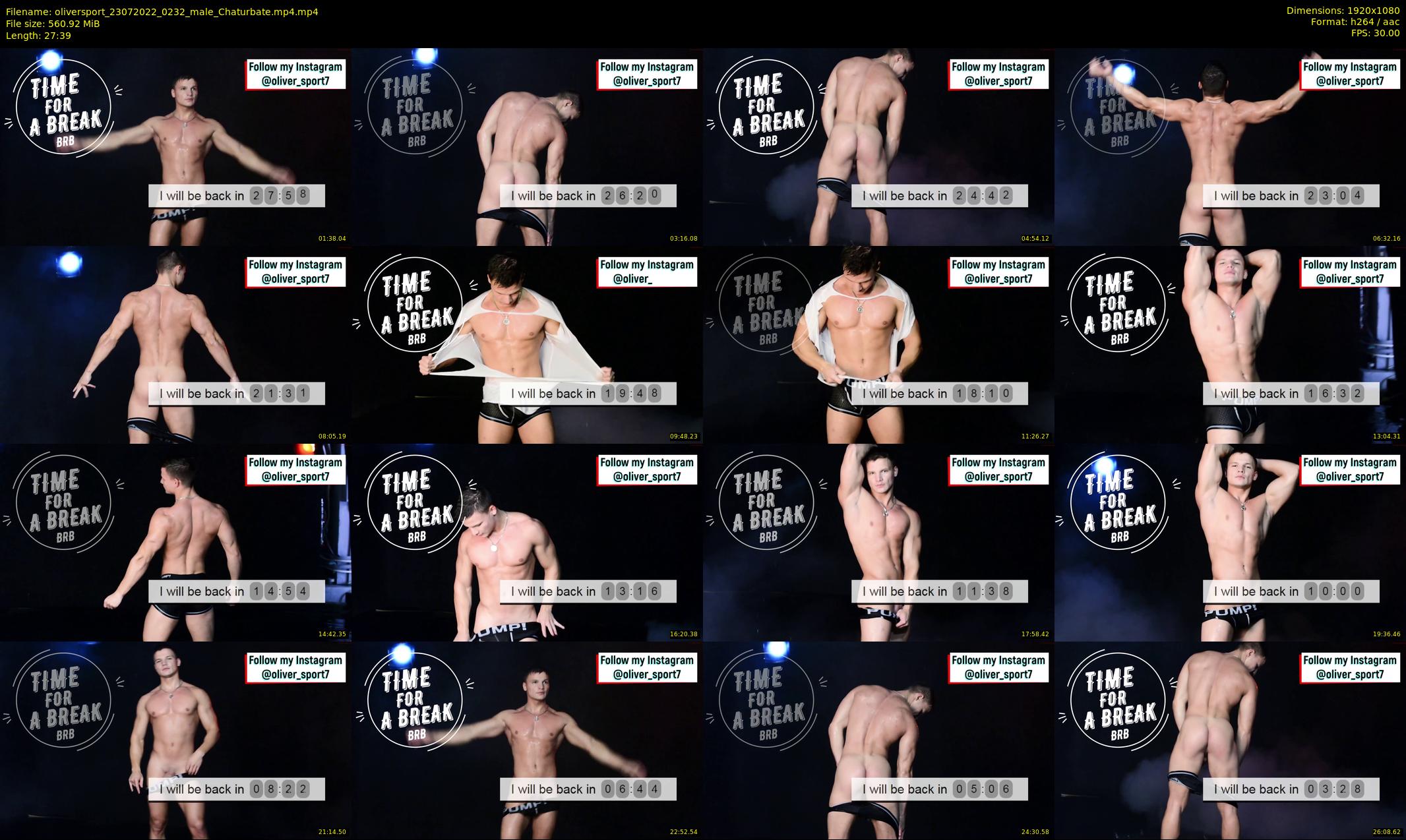 oliversport — 28 minute Chaturbate male cam show recording, 1080p, Jul 23, 2022