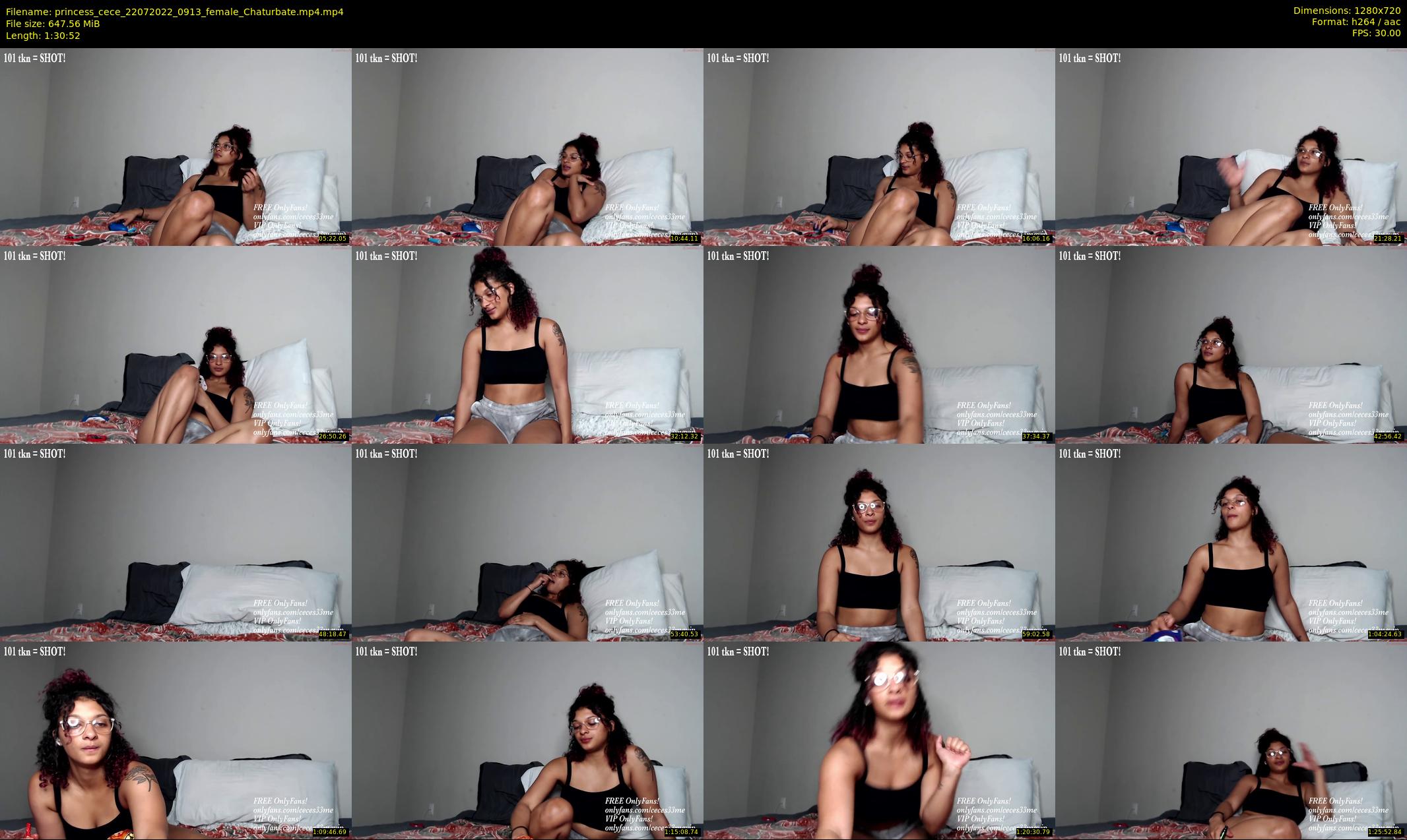 princess_cece — 91 minute Chaturbate female cam show recording, 720p, Jul 22, 2022
