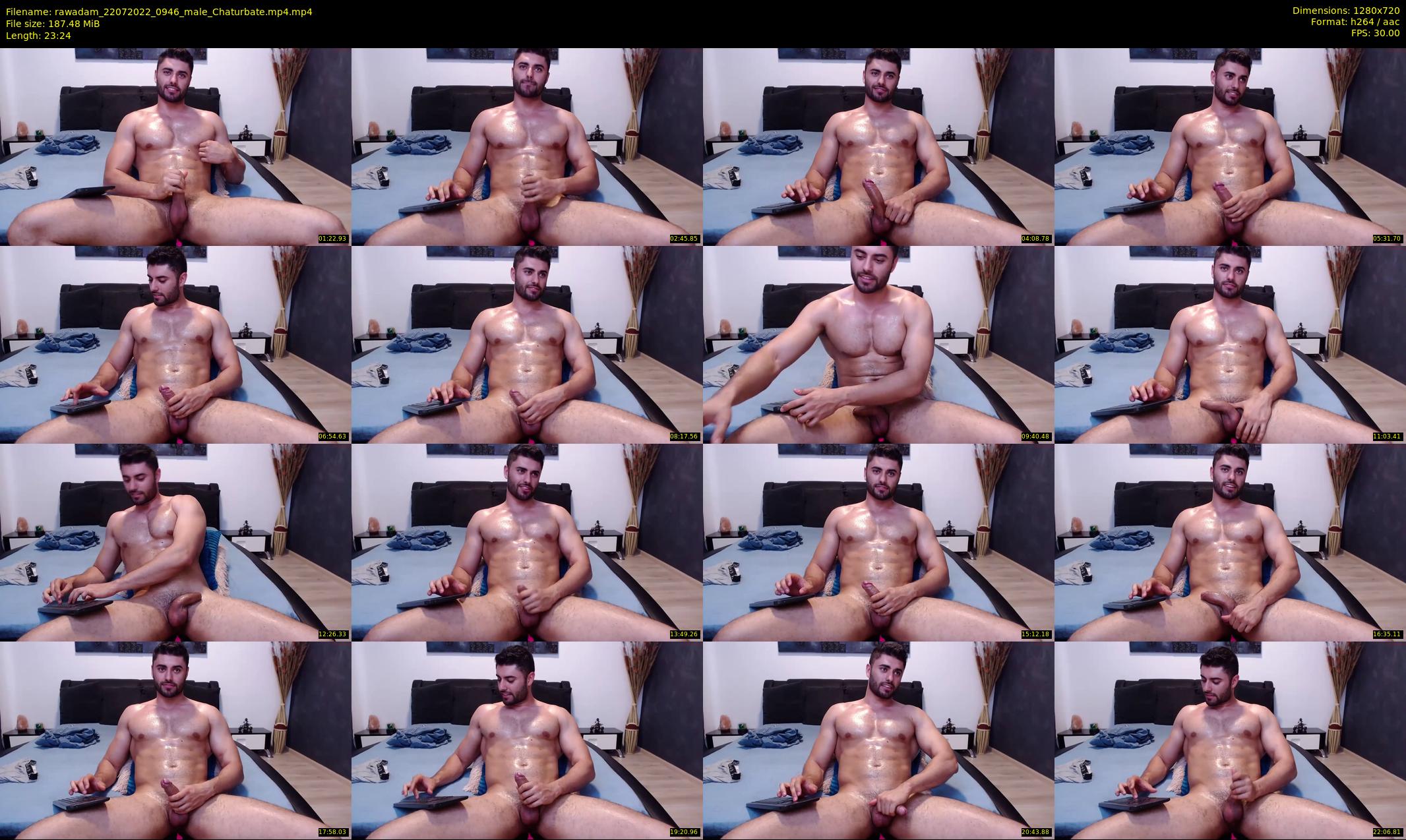 rawadam — 24 minute Chaturbate male cam show recording, 720p, Jul 22, 2022