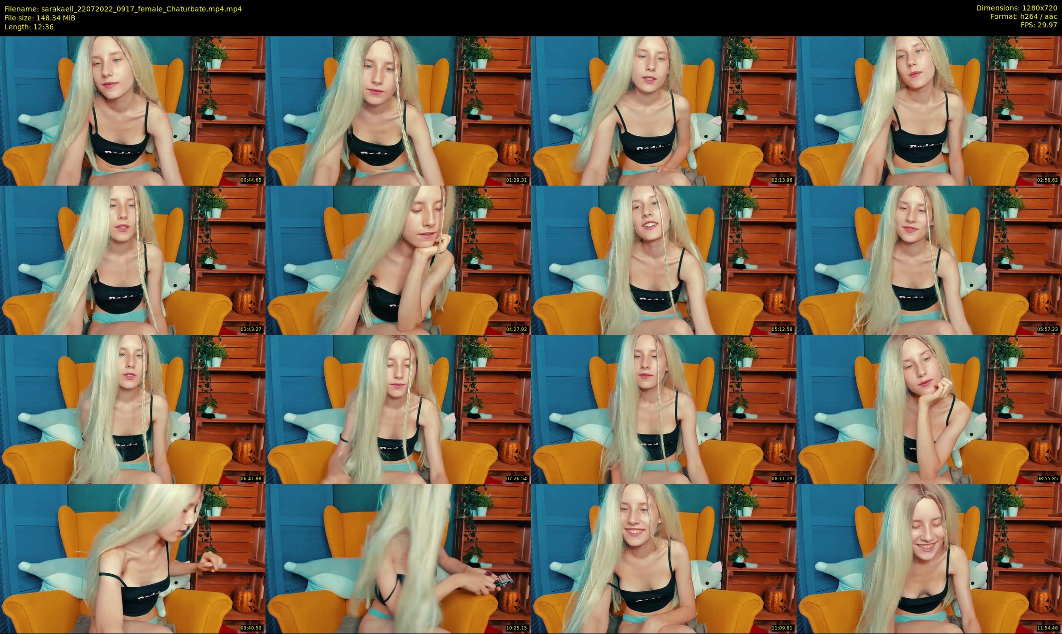 sarakaell — 13 minute Chaturbate female cam show recording, 720p, Jul 22, 2022