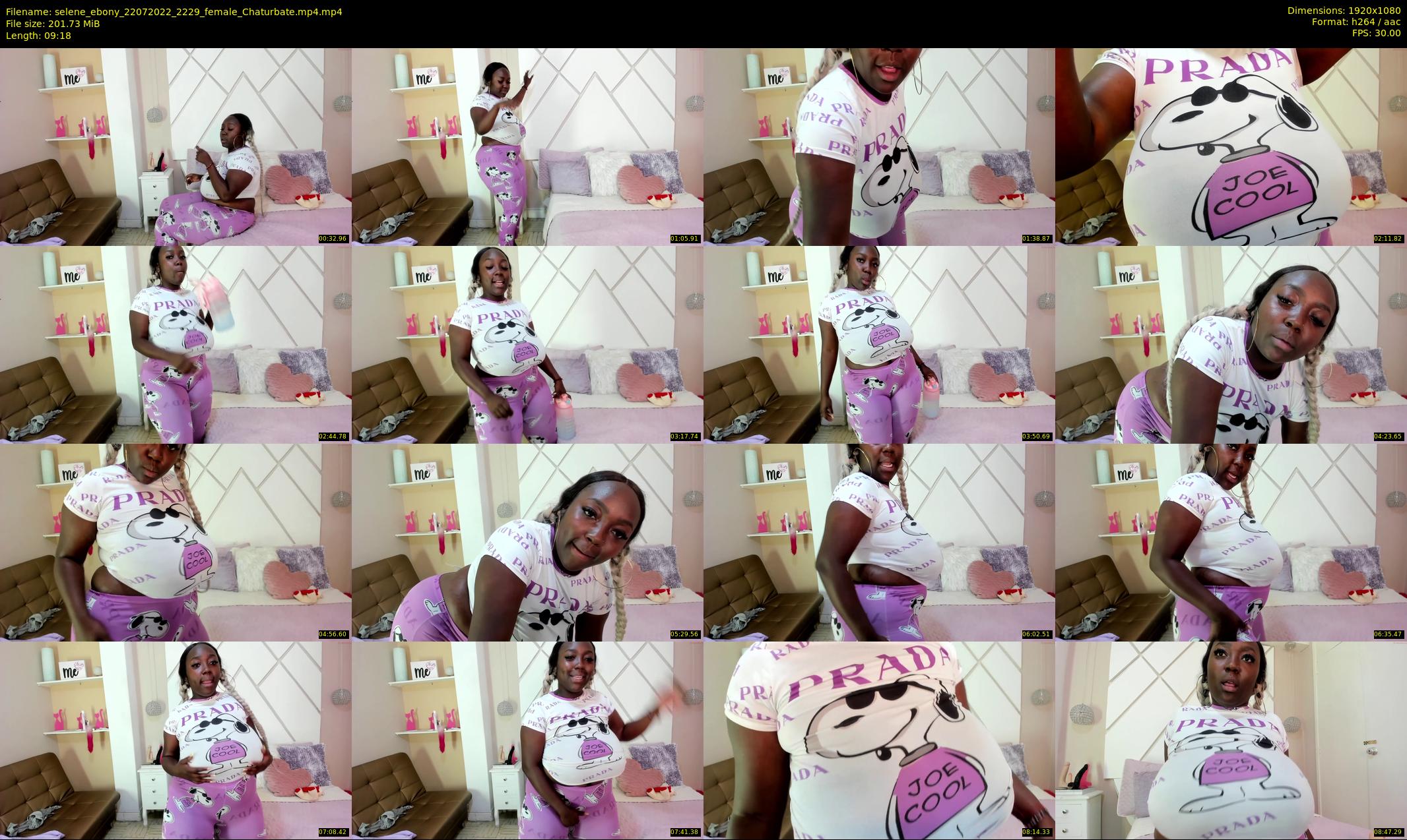 selene_ebony — 10 minute Chaturbate female cam show recording, 1080p, Jul 22, 2022
