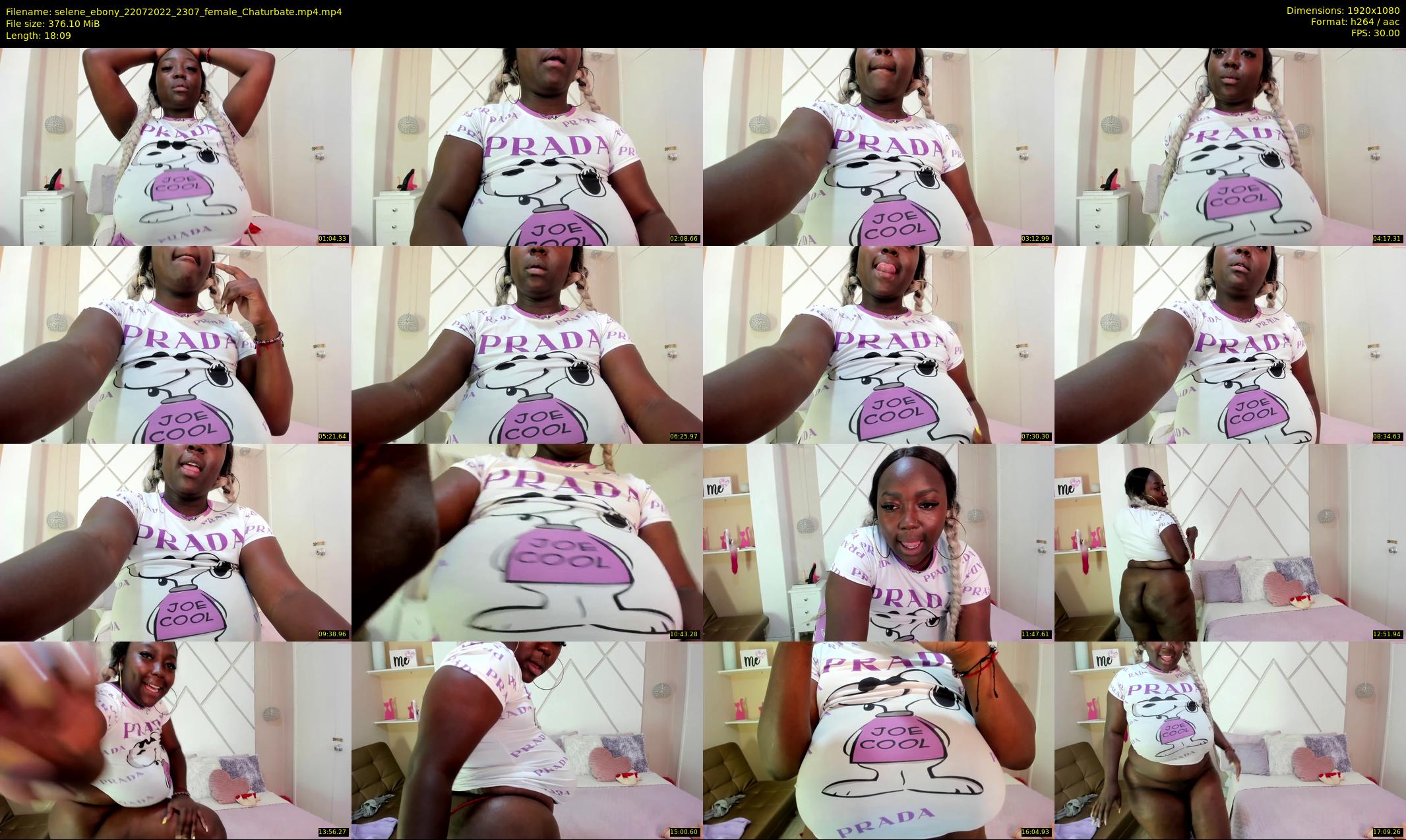 selene_ebony — 19 minute Chaturbate female cam show recording, 1080p, Jul 22, 2022